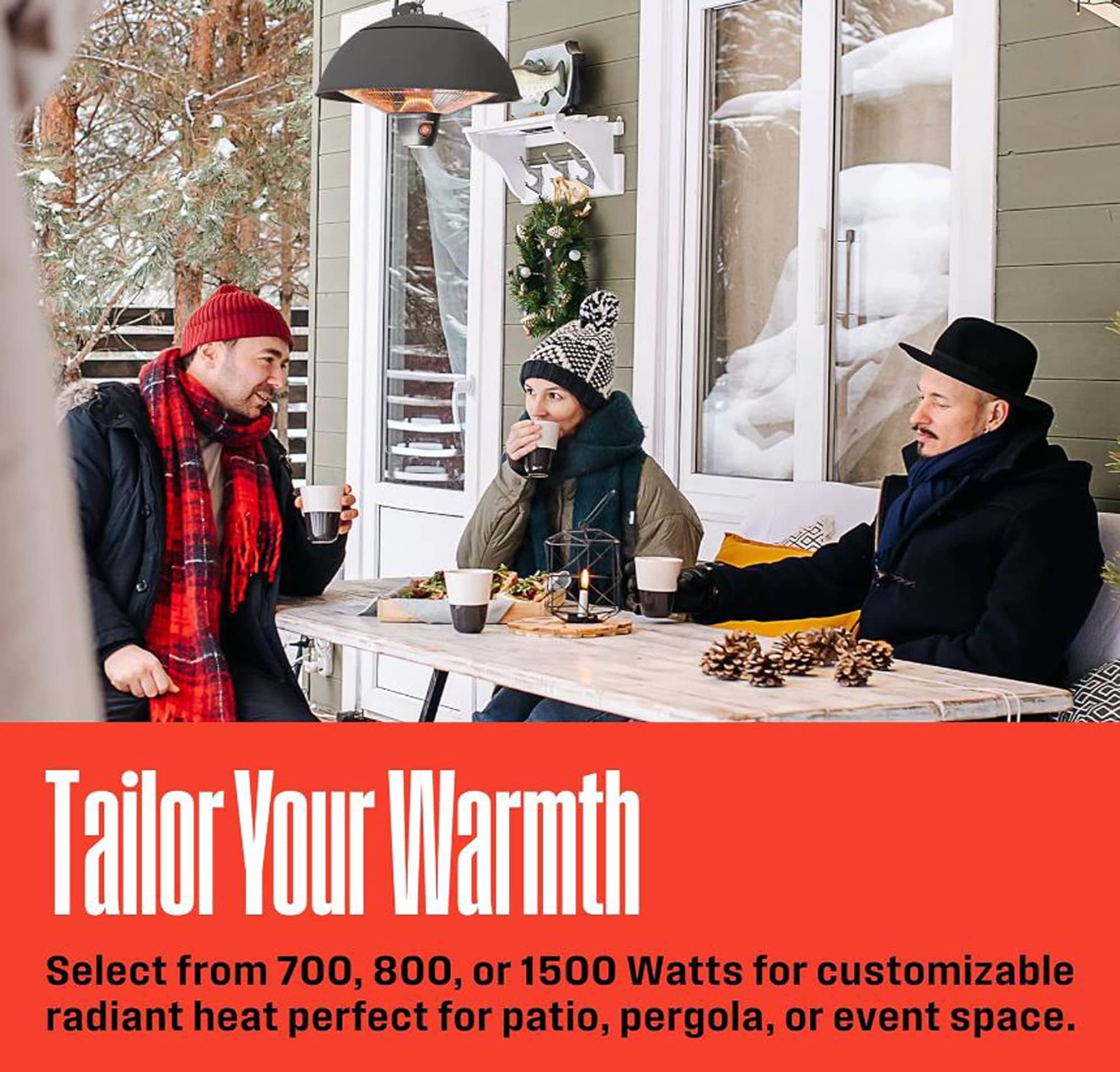 Westinghouse WES31-1540-BLACK Outdoor-Electric-Patio-Heaters - View #7