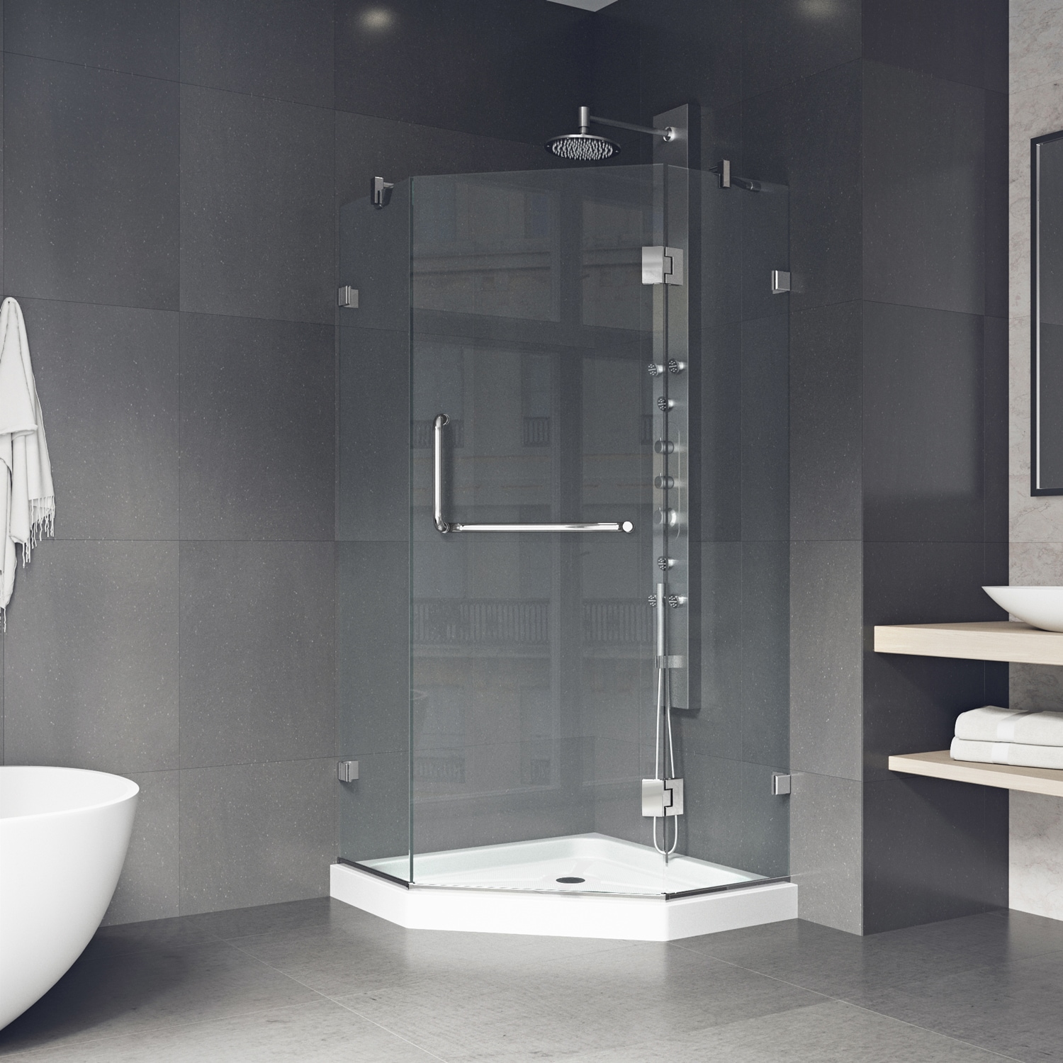 VIGO VG6062CHCL40WS Alcove-Shower-Kit - View #5