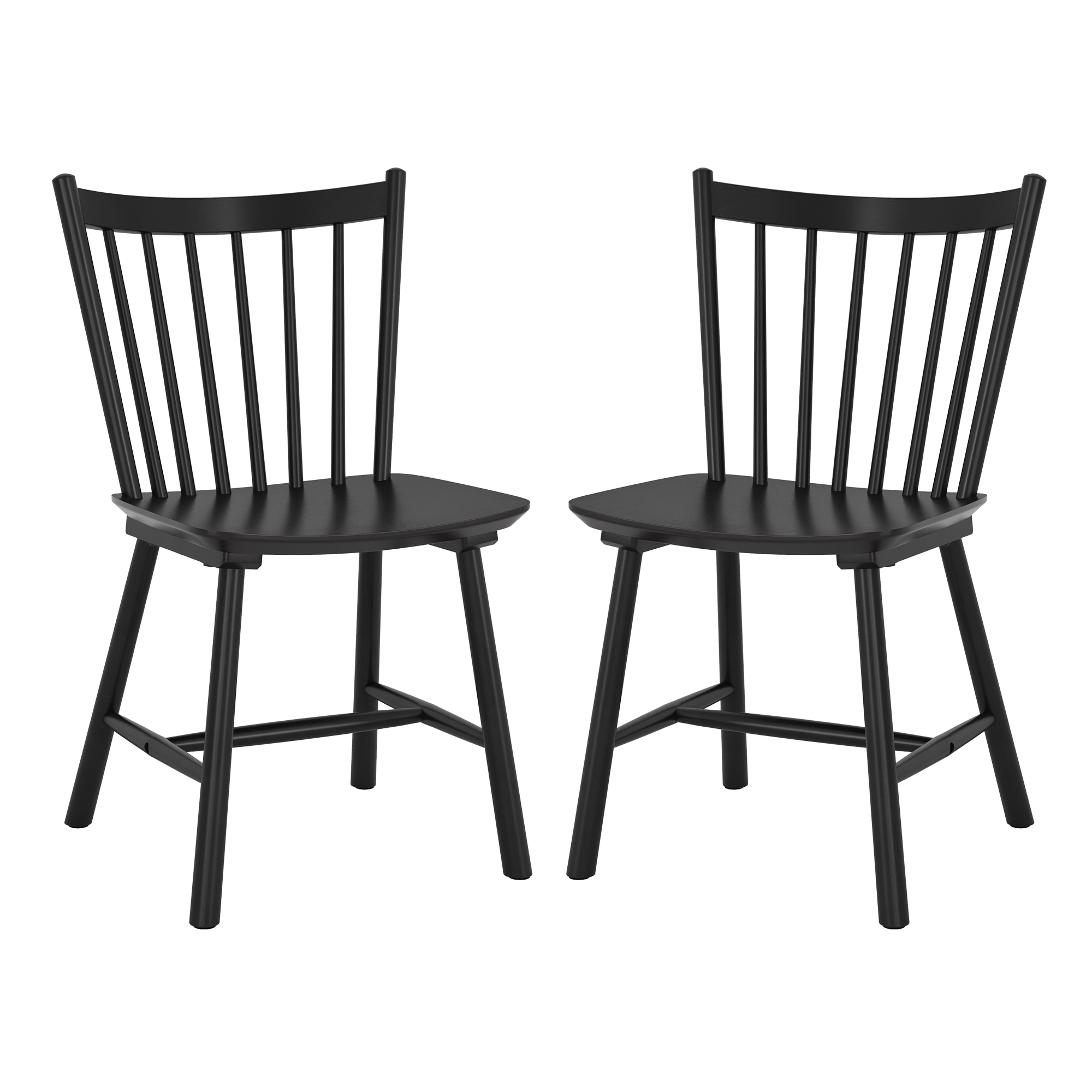LUE BONA YB-154-01LS Set of 2 Contemporary/Modern Dining Side Chair (Wood Frame)