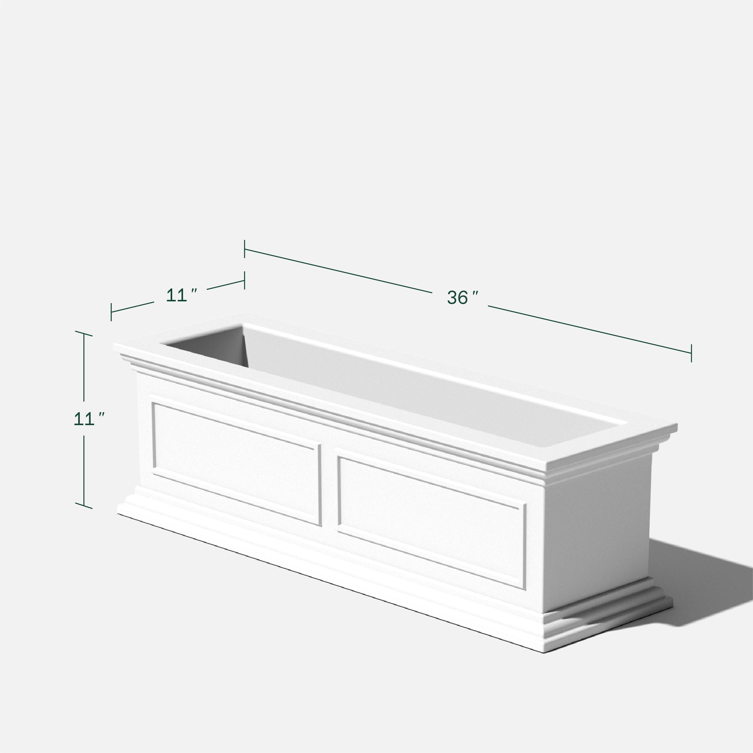 Veradek BXVWB36W-2PK Planter-Window-Box - View #3