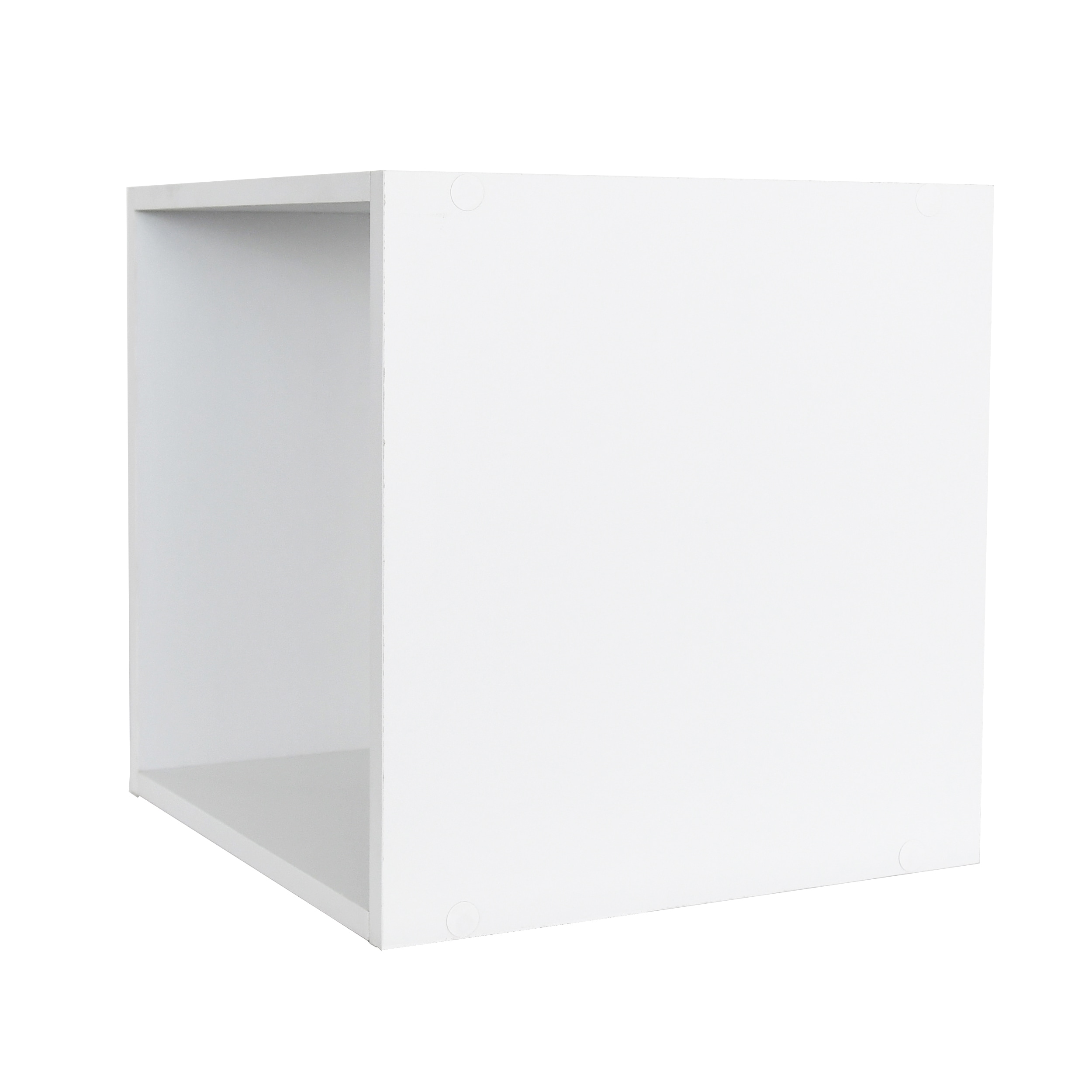 pc12pkwh6totent, Storage Organizer Open Bookshelf Set- 12 Cubes 6 Canvas  Bins- White Wood Grain/Natural