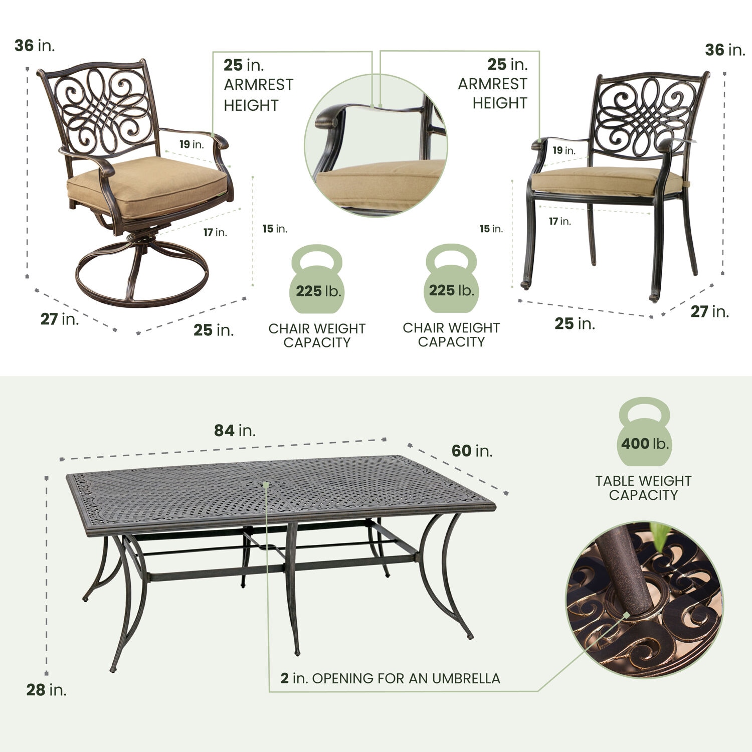 Hanover TRADDN11PCSW4 Patio-Dining-Sets - View #3