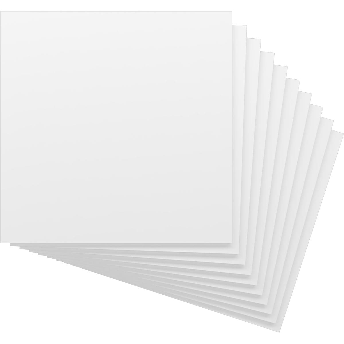 Ekena Millwork HBP24X24X500CUN 23-3/4-in x 23-3/4-in Smooth Paintable/Stainable White PVC Wall Panel ( 10 -Pack, Covers 3.92-sq ft )