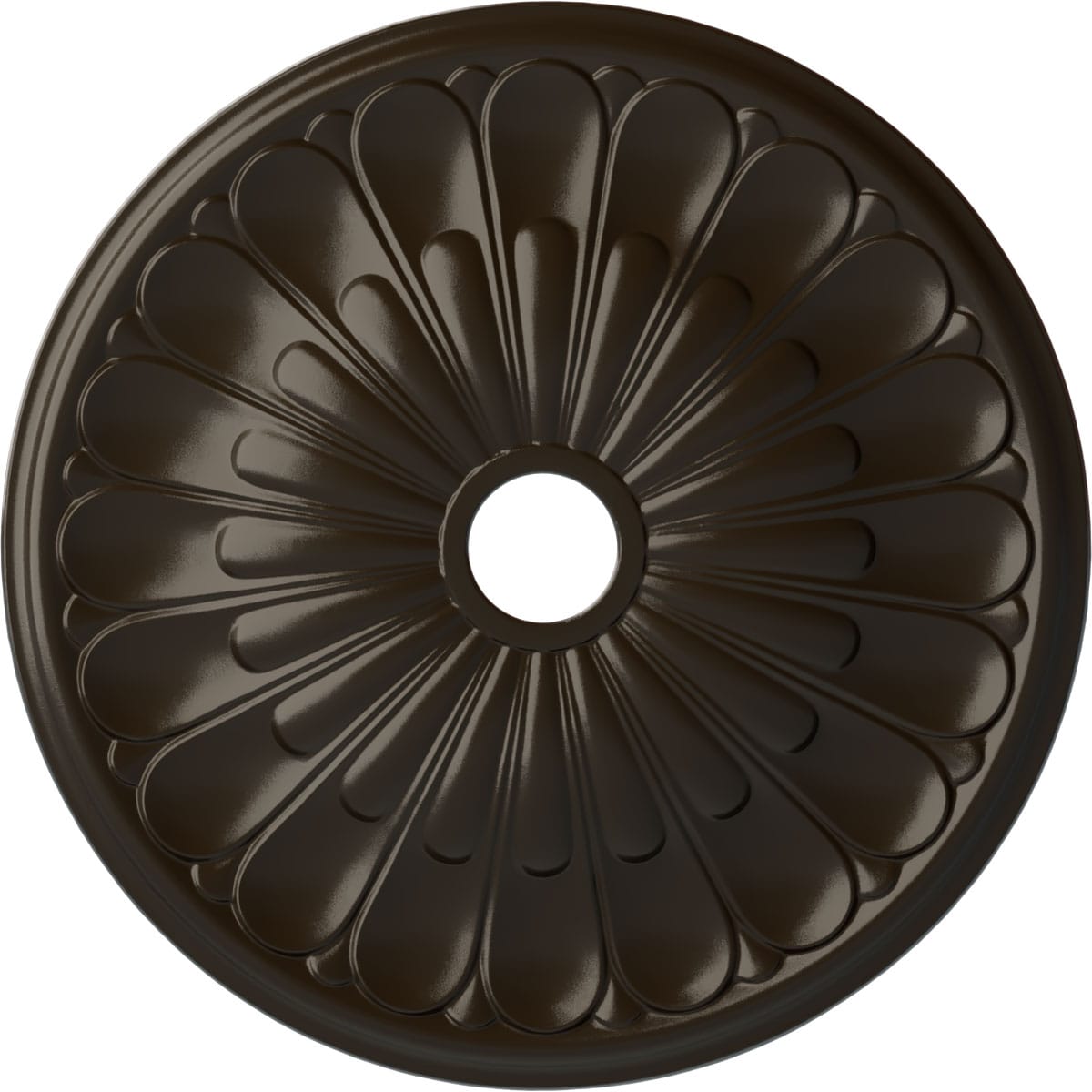Ekena Millwork CM26ELSHF Elsinore 26.75-in W x 26.75-in L Painted Stone Hearth Polyurethane Whole Ceiling Medallion
