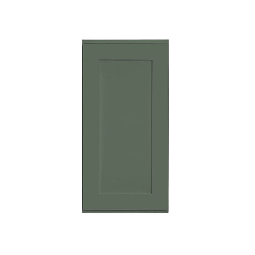 RELIABILT LS-SB-W1836R Monroe 18-in W x 36-in H x 12-in D Basil Green Wall Ready to assemble Plywood Cabinet (Recessed Panel Shaker)