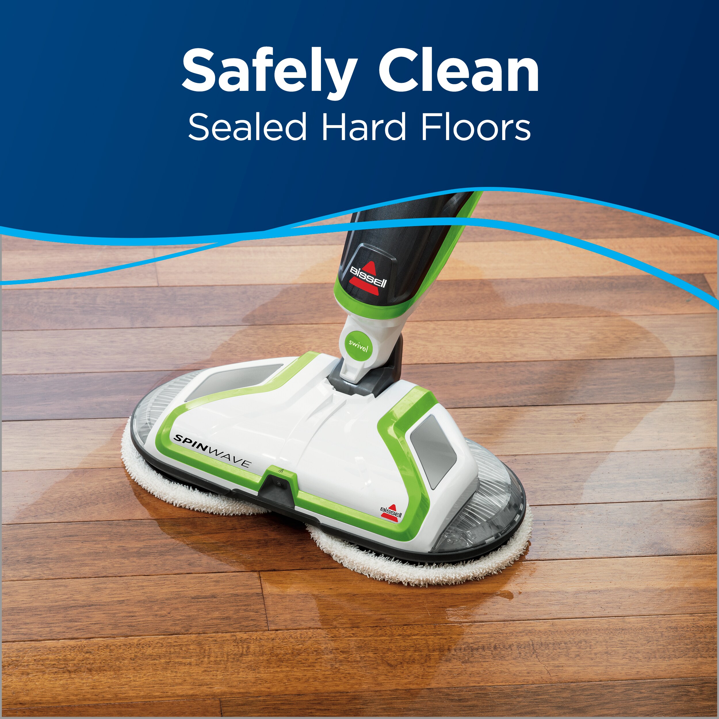 BISSELL SpinWave Hard Floor Mop 1-Speed 0.218-Gallons Floor Scrubber at ...
