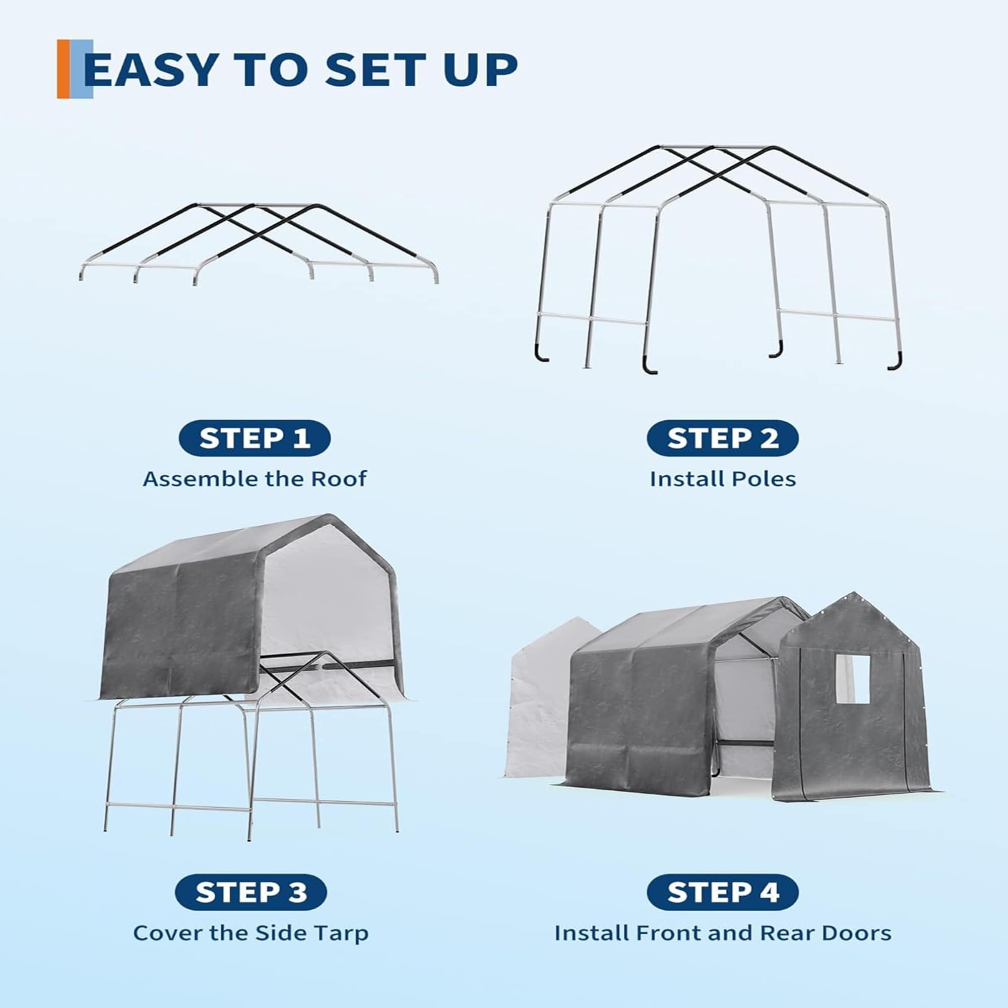 Qeetex LSHQQPPG-33AKYF3X Carport-Covers - View #8