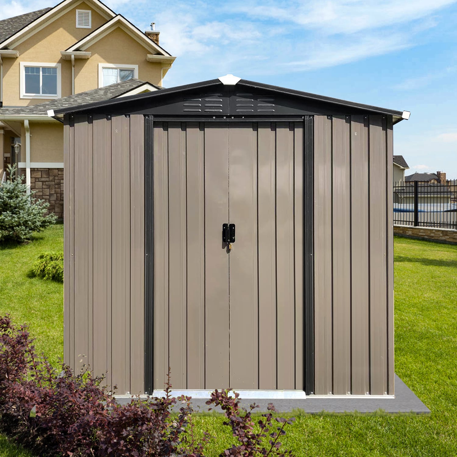 GZMR GM-W1386 Metal-Storage-Buildings-Sheds - View #2