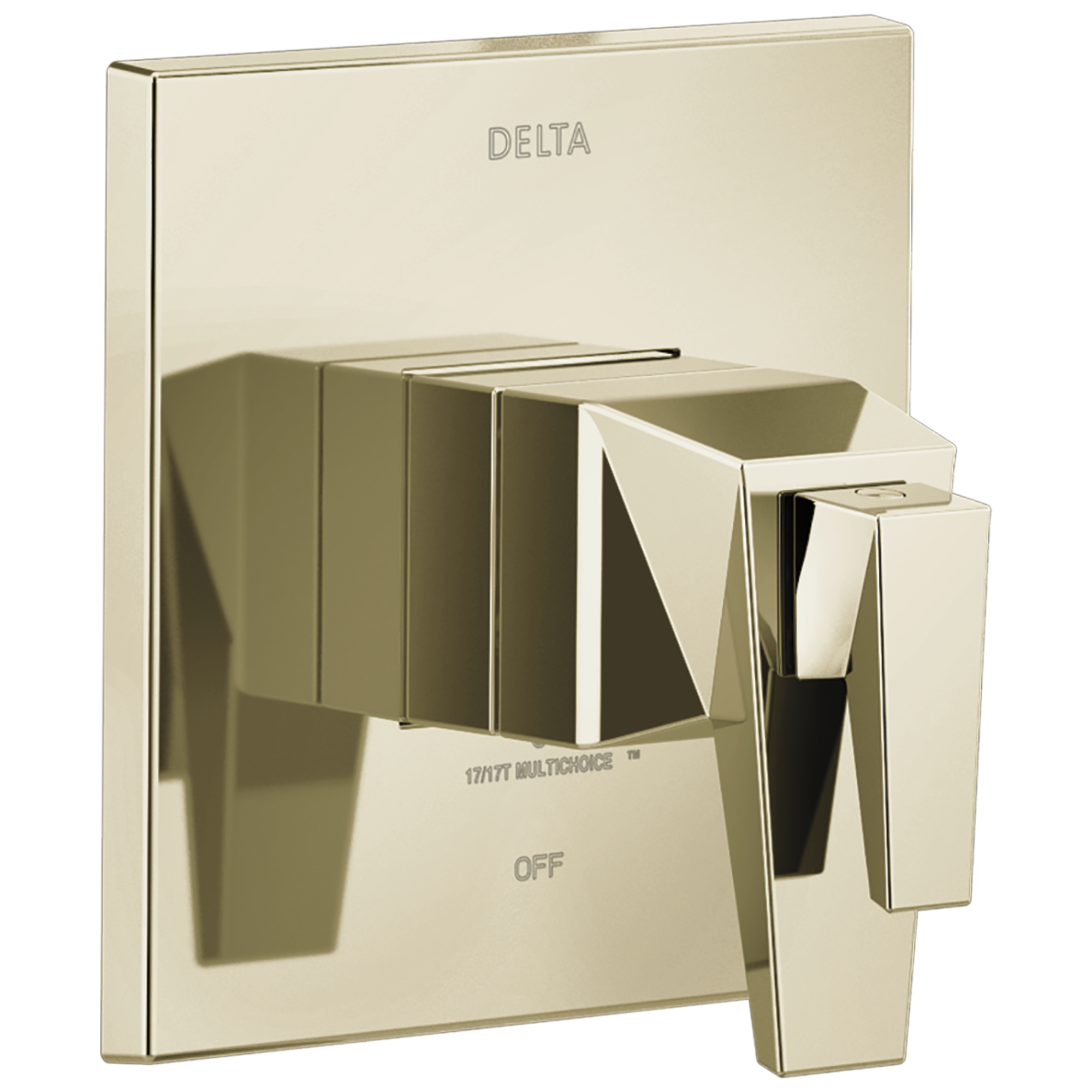 Delta T17T043-PN-PR Trillian Lumicoat Polished Nickel 4.5-Inches Universal Bathtub/Shower Diverter 0.5-Inches -ID