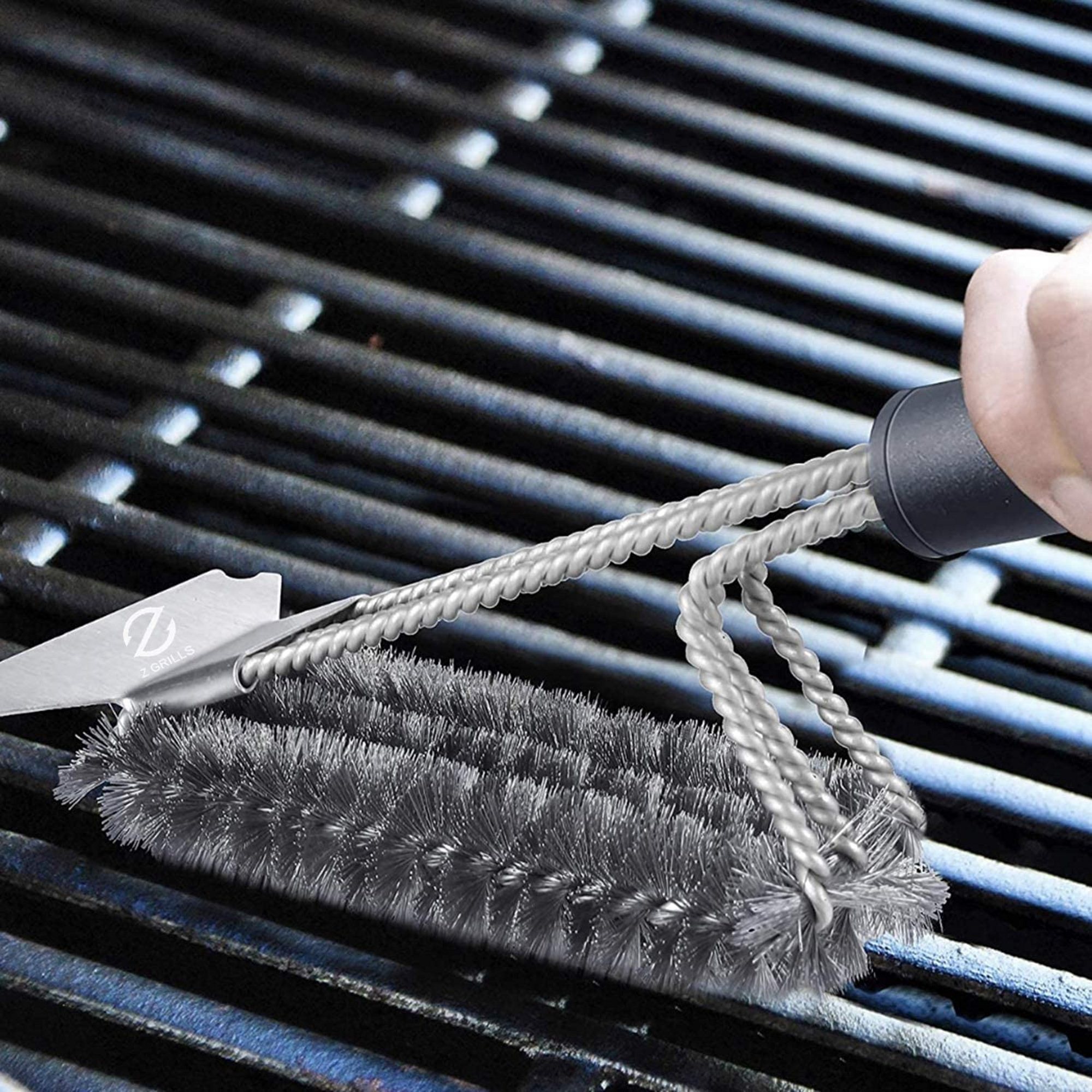 Z GRILLS BBQ Grill Brush Scraper Cleaning Tool Stainless Steel