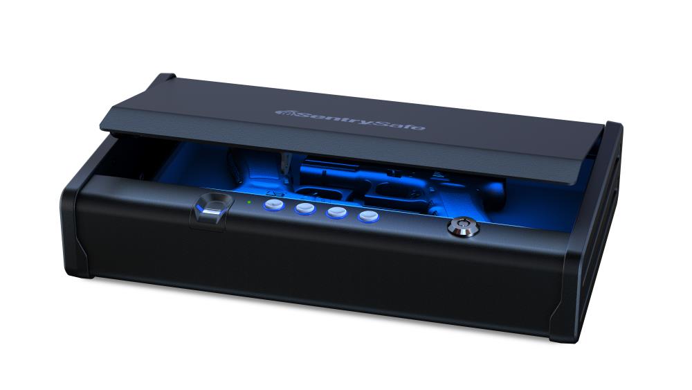 SentrySafe QAP2BELNAF Quick Access 2-Gun Biometric Gun Safe with Interior Lighting