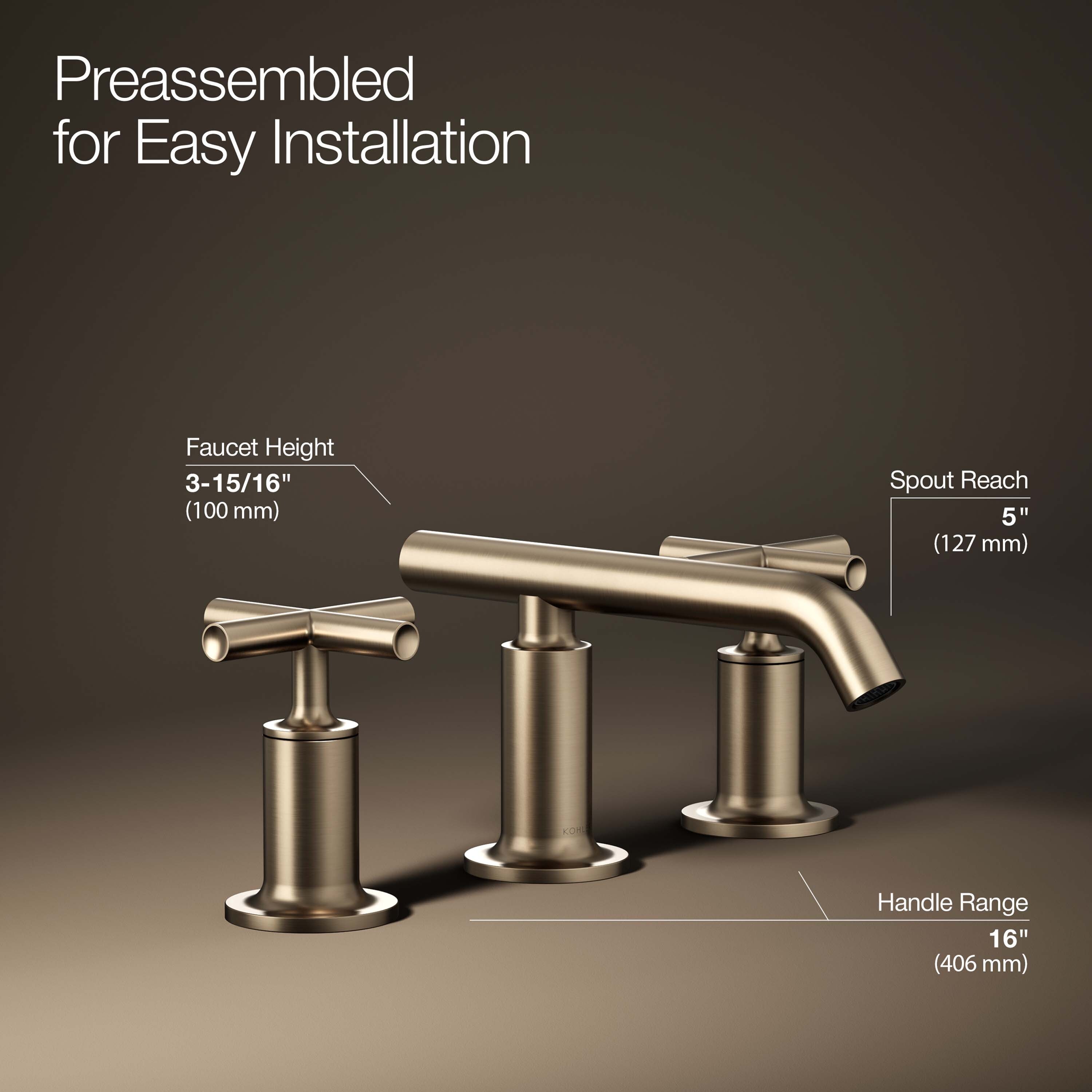 KOHLER 14410-3-BV Lavatory-Faucets - View #4