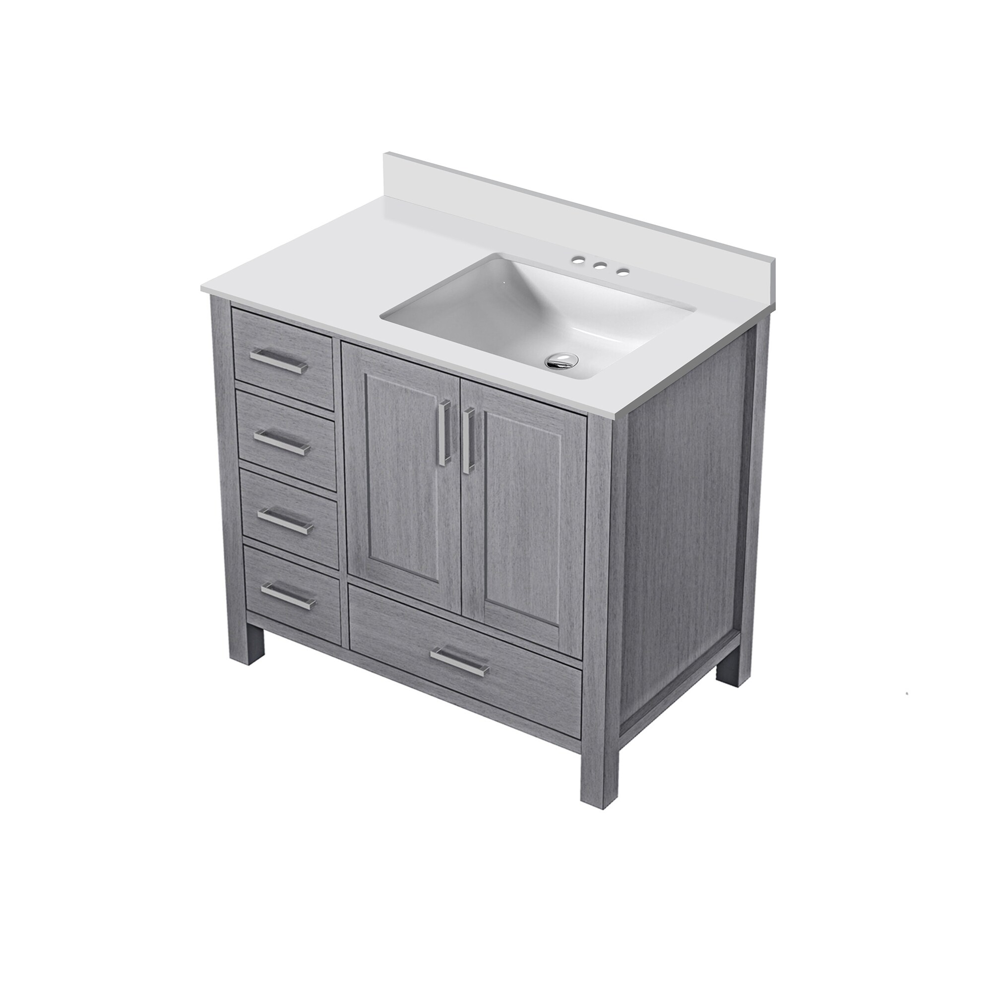 Lexora LJ342236SDWQ000R Bath-Vanity-Combo - View #2