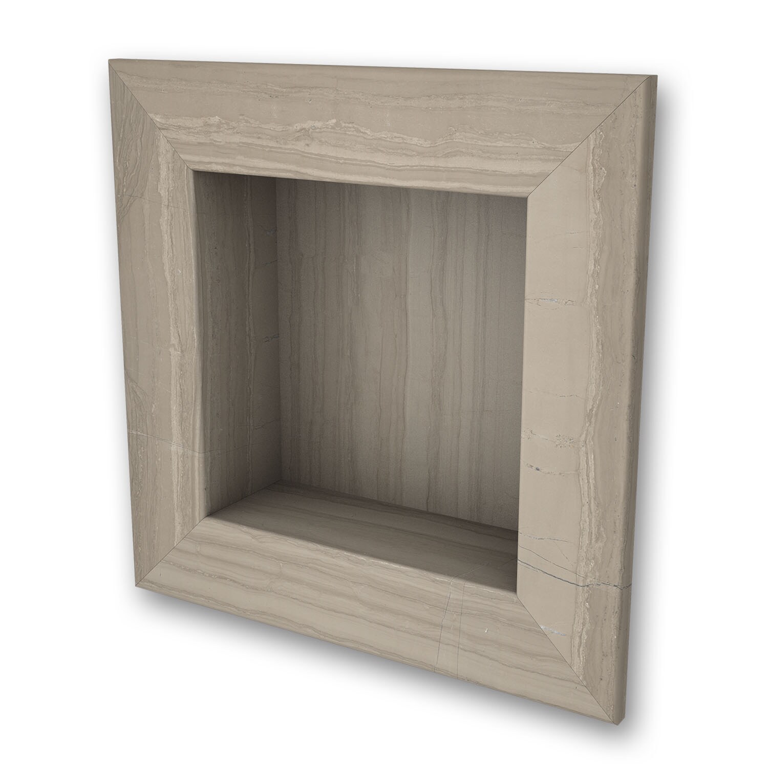 FlexStone FLXRSC1717AS 17 in x 17 in Square Recessed Shampoo Caddy in Athens