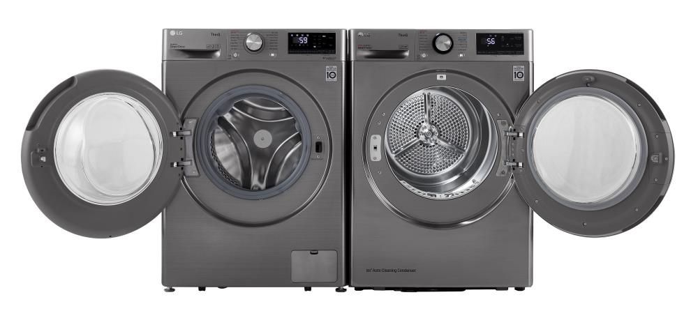 LG 2.4 Cu. ft. Graphite Steel Compact Front Load Washer & Dryer Combo