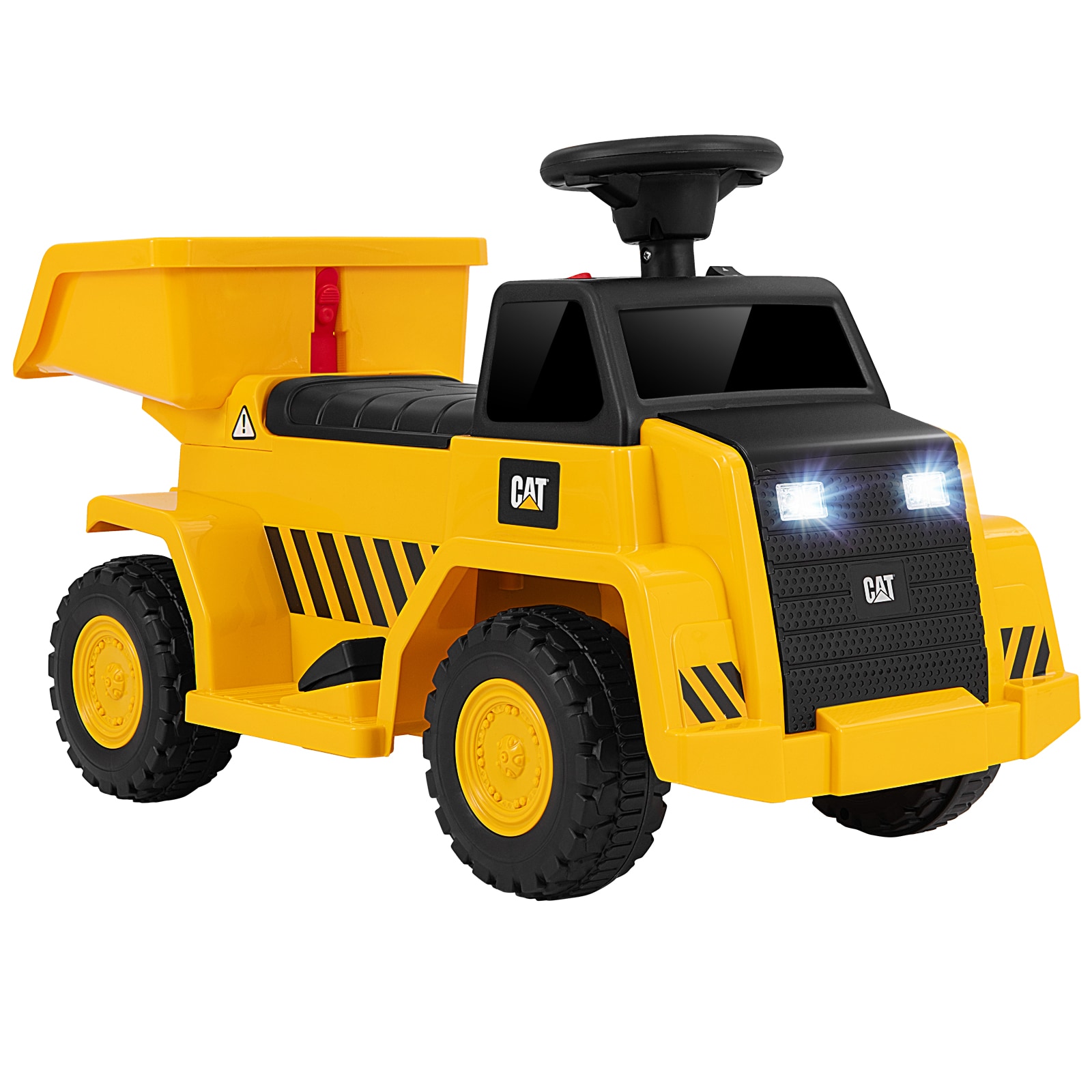 SUGIFT - Licensed Caterpillar 6V Kids Ride On Dump Truck Electric Construction Vehicle with One-B...