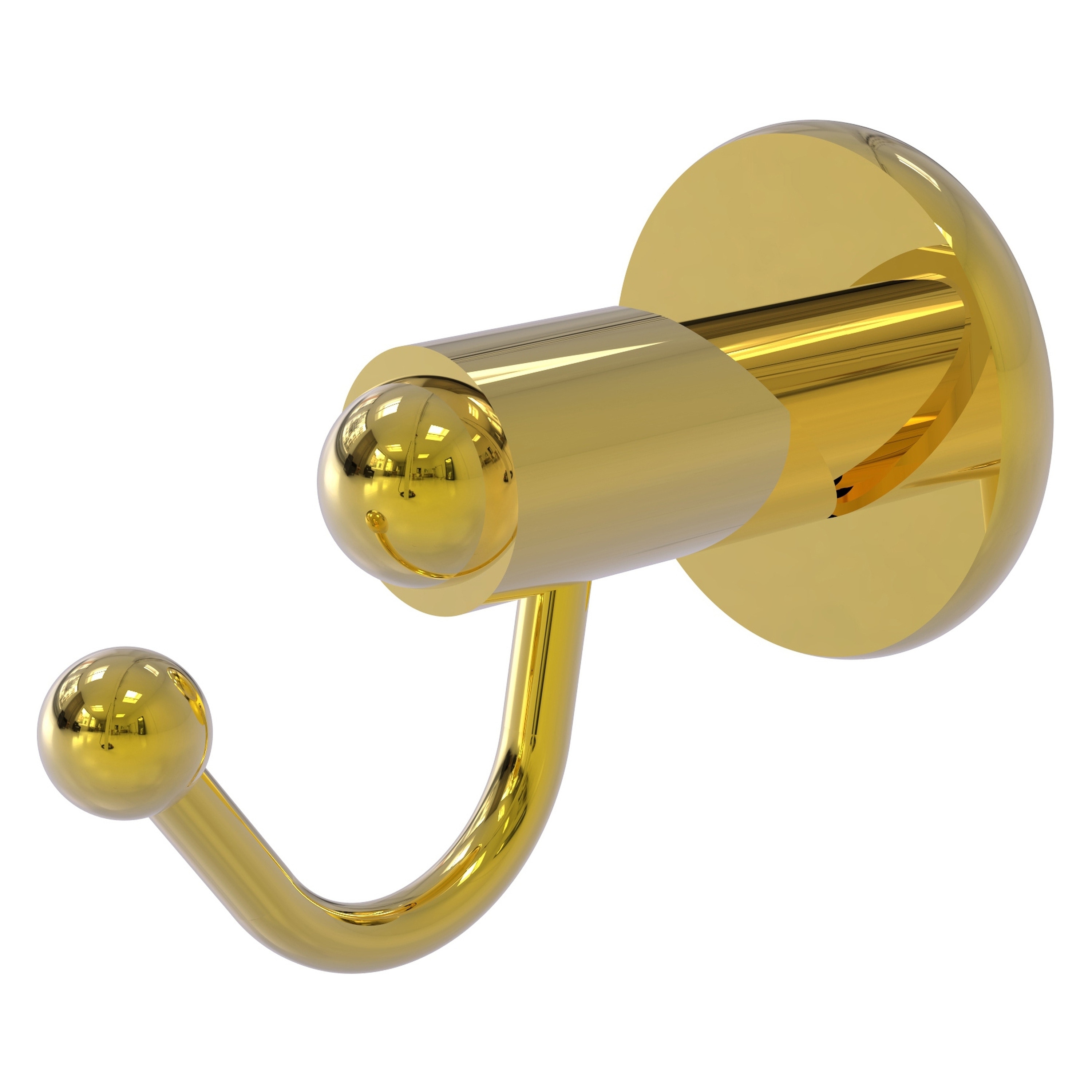 Allied Brass SH-20-PB Soho Polished Brass Single -Hook Wall mount Towel Hook