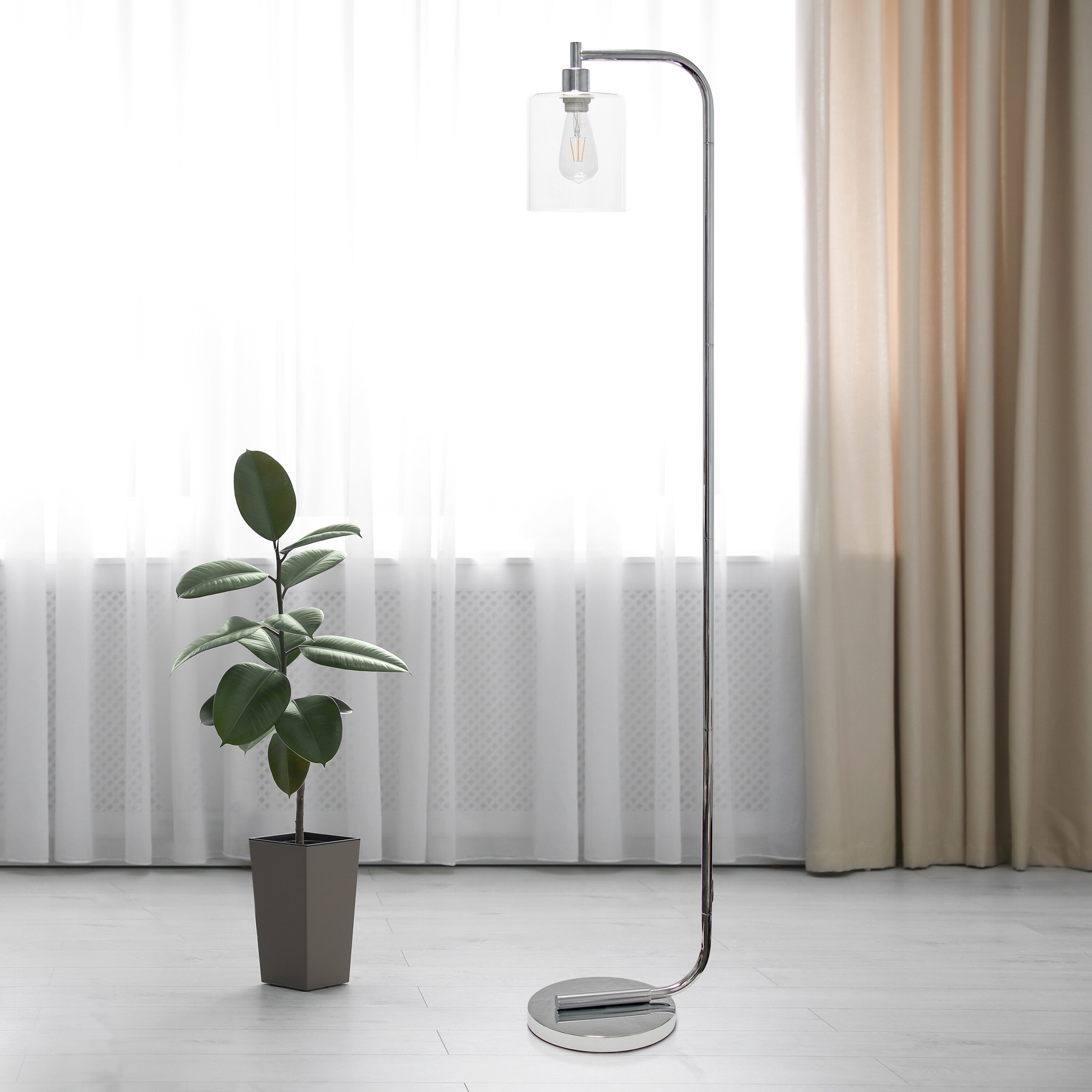 Simple Designs LF1036-CHR floorlamps - View #3