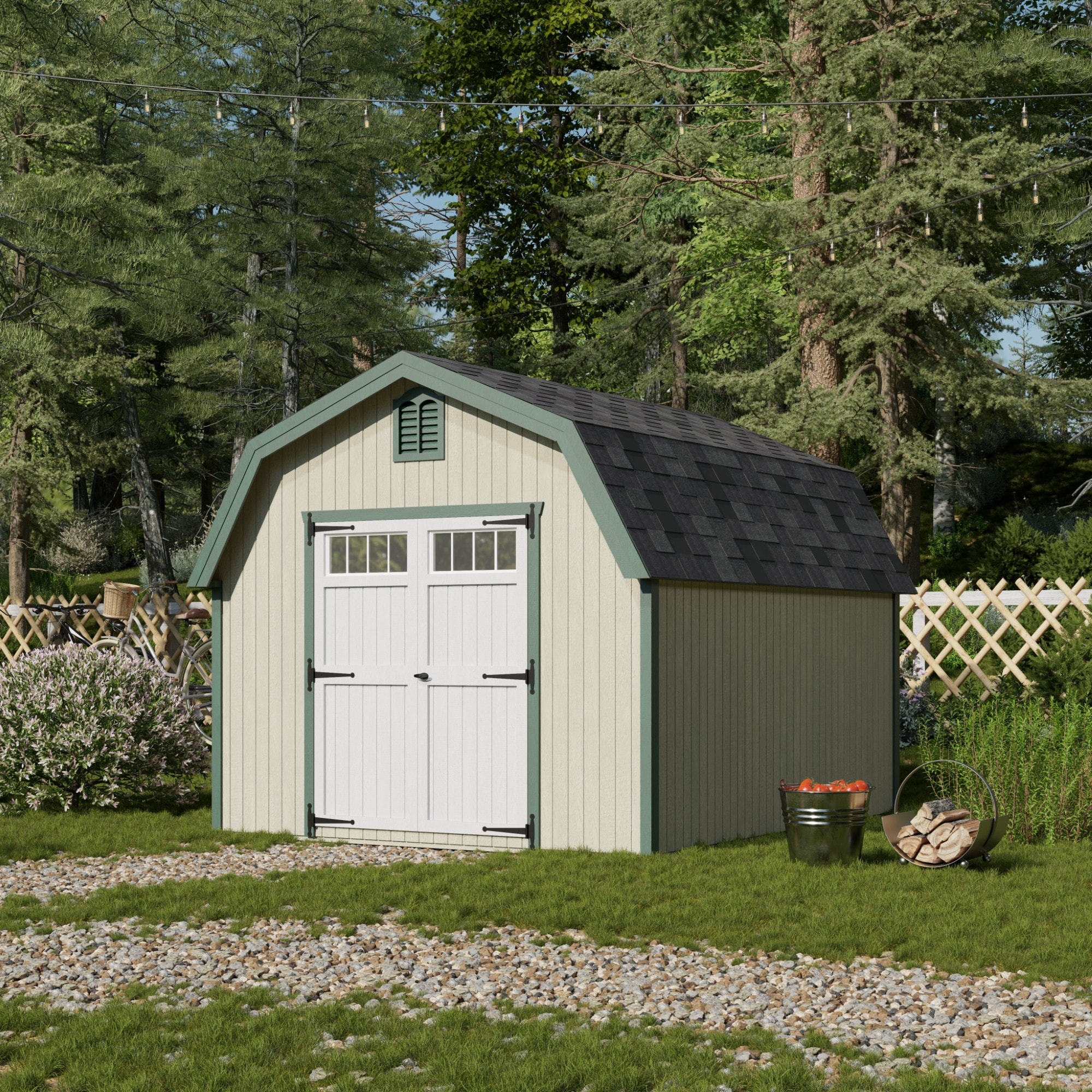Little Cottage Co 10X12 GCGS-PC Wood-Storage-Buildings - View #2
