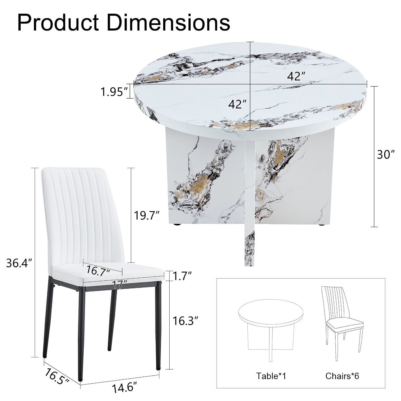 ModernLuxe N752S006053K Dining-Sets - View #6