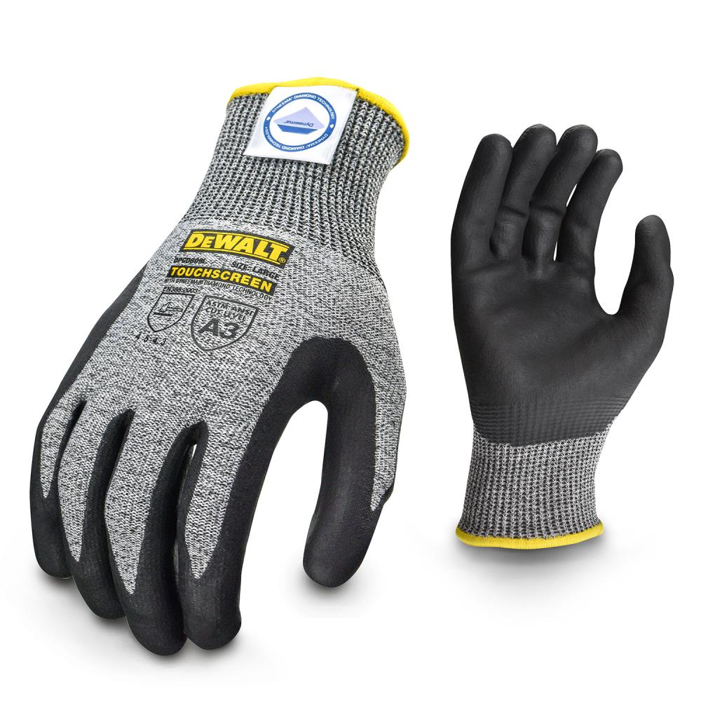GRX Mens Pro Nylon Nitrile Dipped Multipurpose Work Gloves - X-large