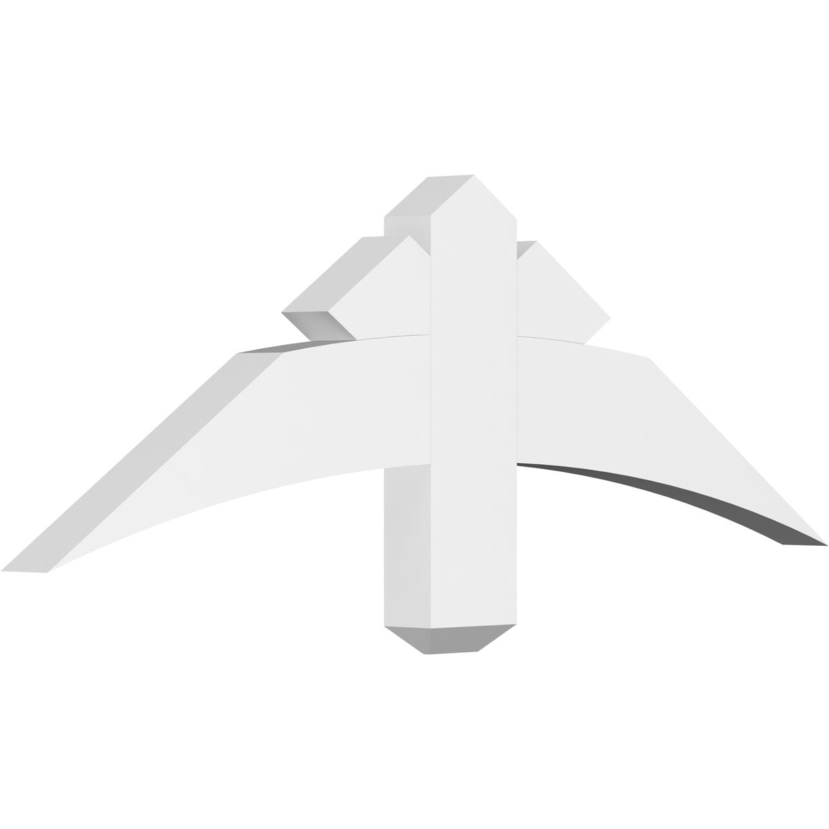 Ekena Millwork GBP036X12X0204ALB00 Alberta White PVC Gable bracket