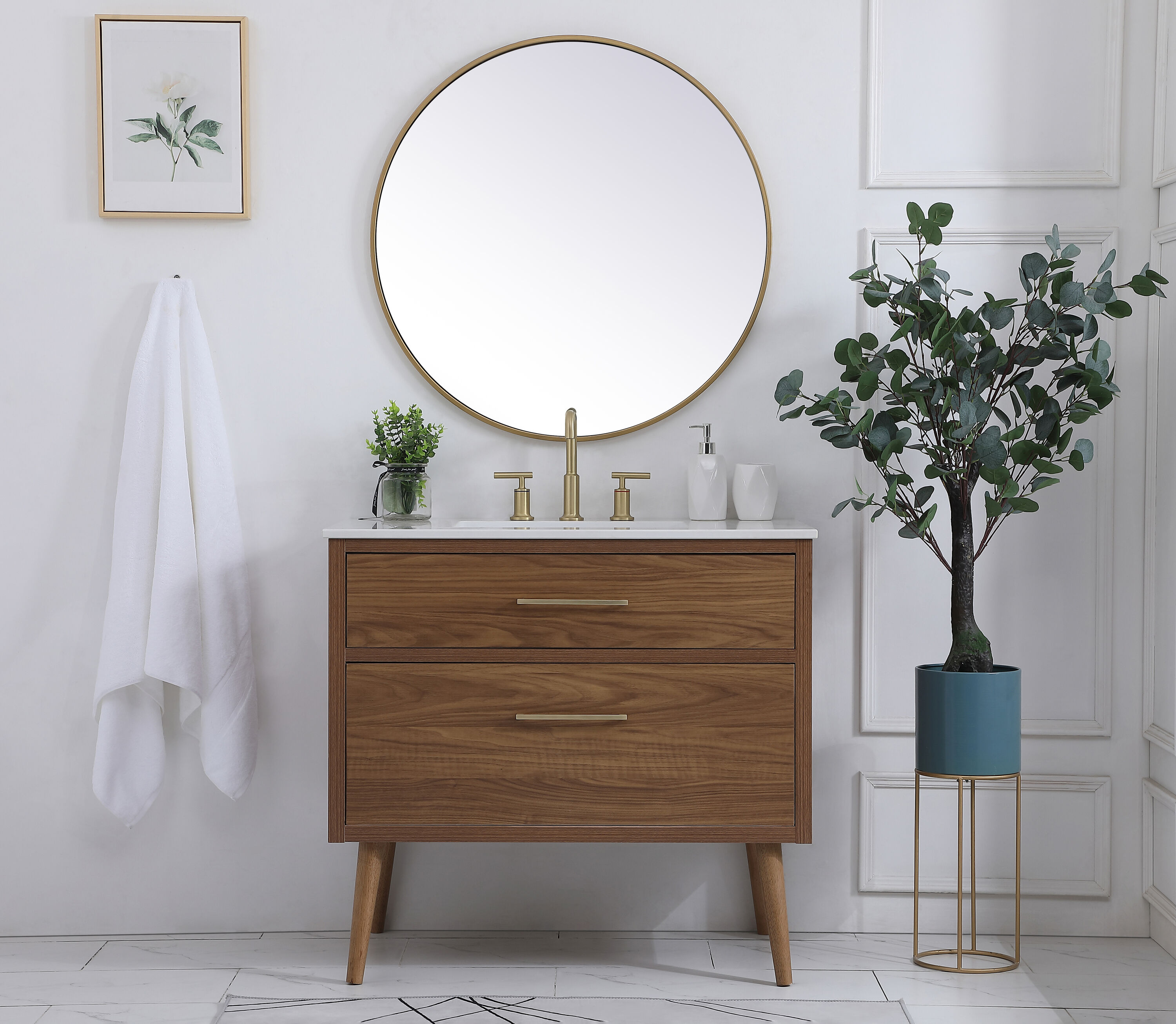 Elegant Decor HF123108WB Bath-Vanity-Combo - View #3
