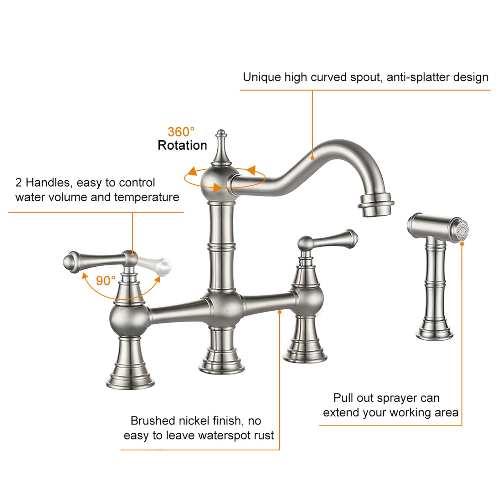 WOWOW N-23115A1-LW Kitchen-Faucets - View #4