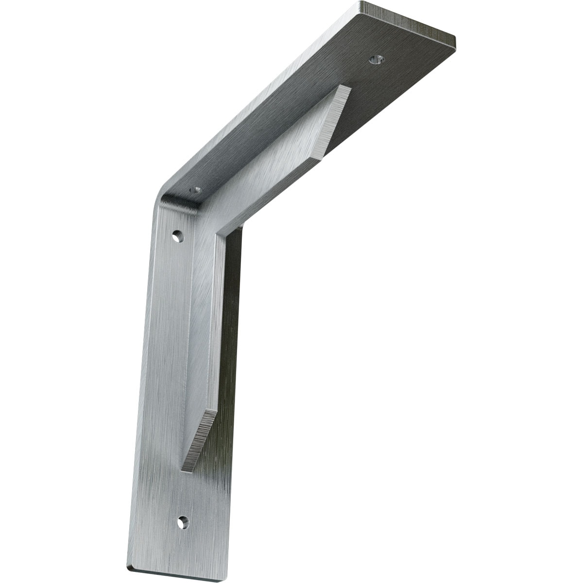 Ekena Millwork BKTM02X08X08STCRS Stockport 8-in x 2-in x 8-in Plain steel Steel Countertop support bracket