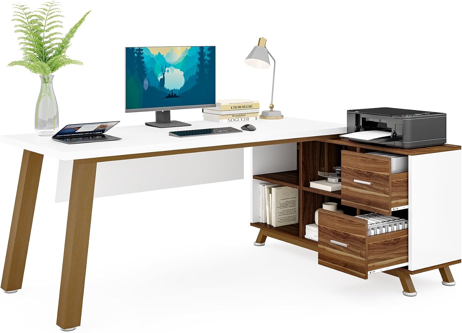 Tribesigns LWFD-JW0868 Office Conference Table Multiple colors/finishes 1 -Person Conference table ( 70.9-in W x 29.53-in H )