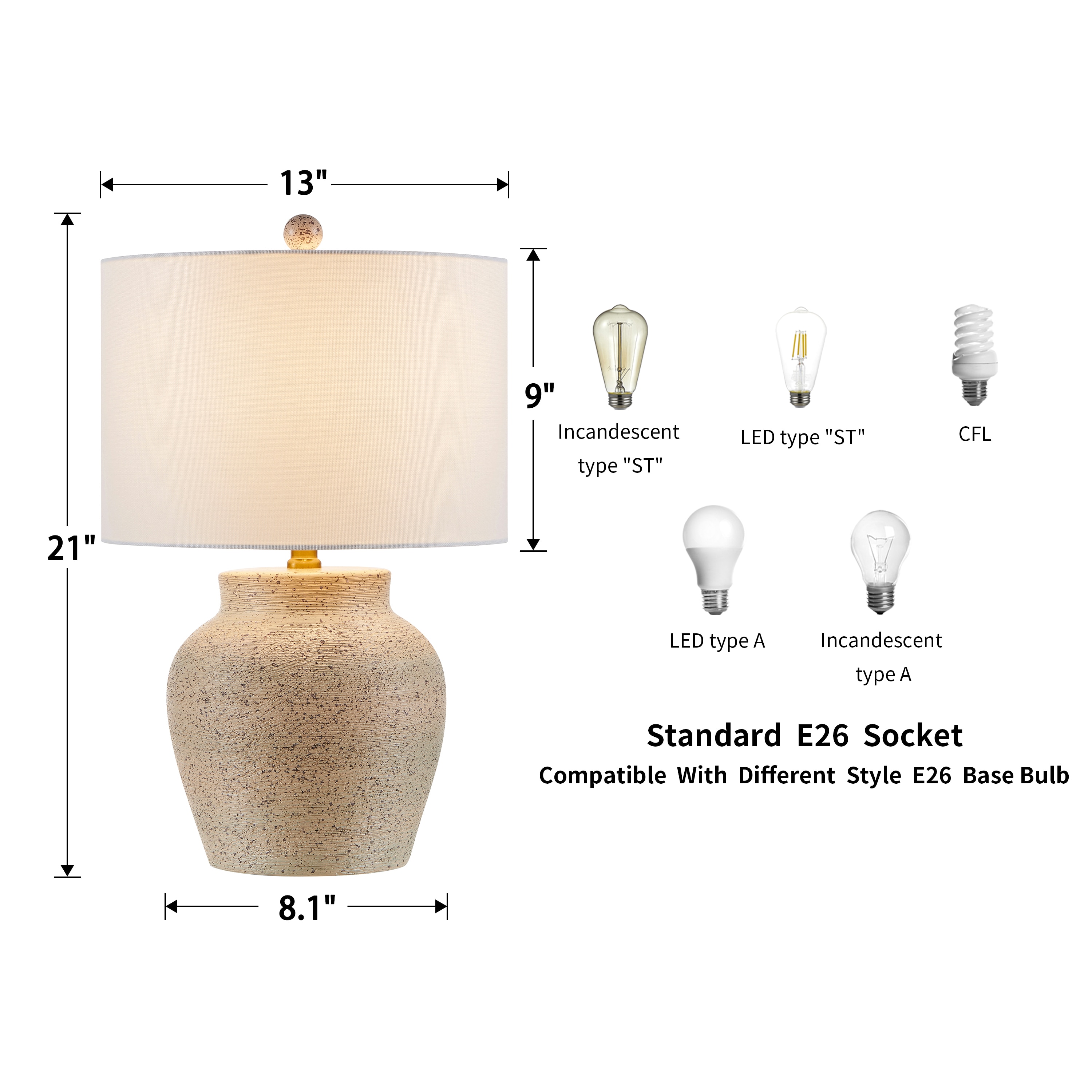 KAWOTI 21330 Table-Lamps - View #8