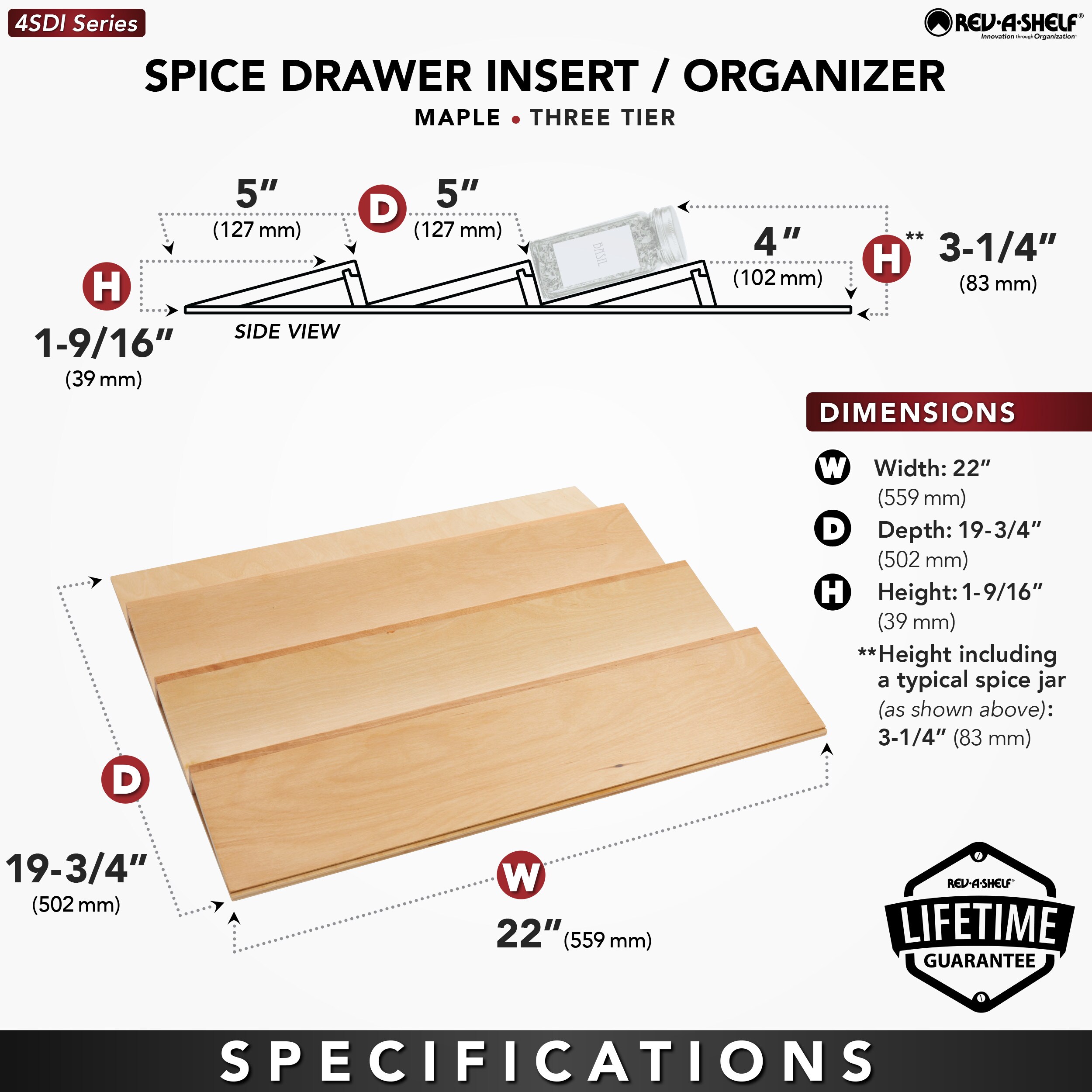 Rev-A-Shelf 4SDI-WN-24-1 Pull-Out-Cabinet-Baskets - View #6