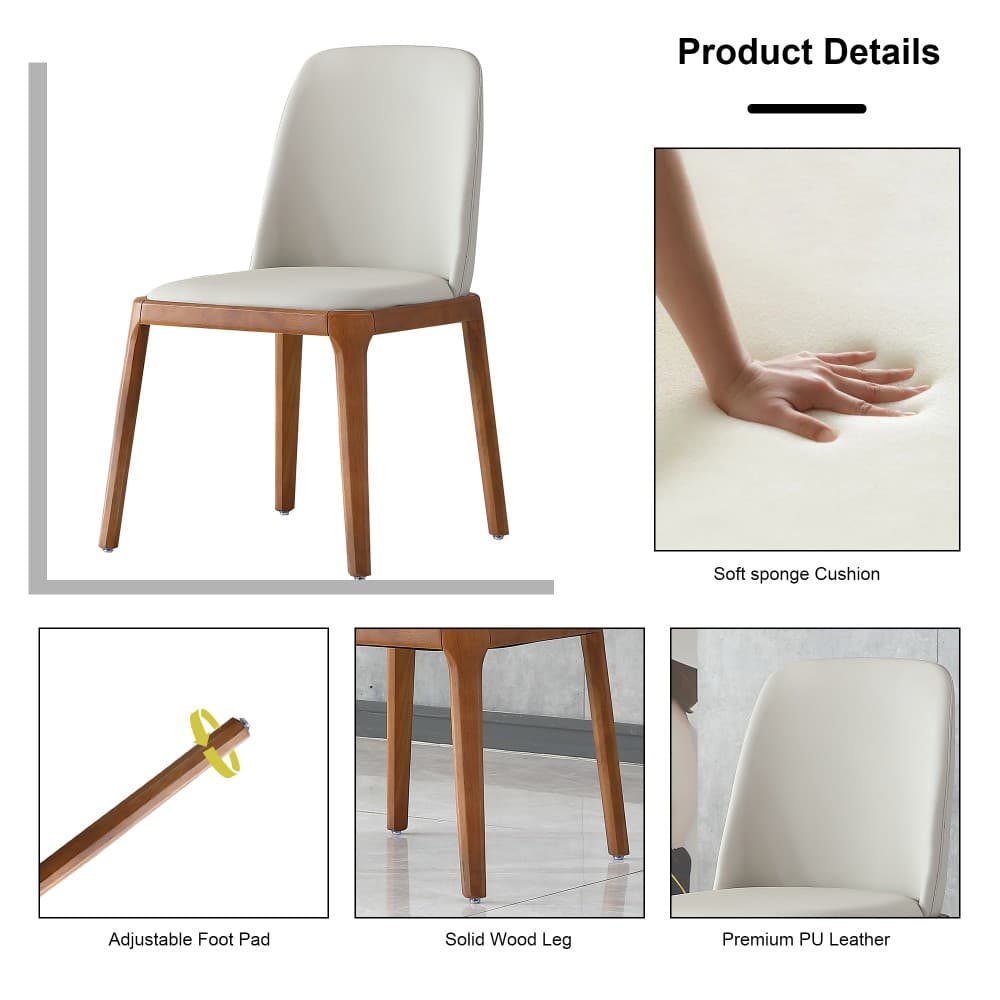 Coolbibila LUCAS-DINING-GRAY Dining-Chairs - View #5