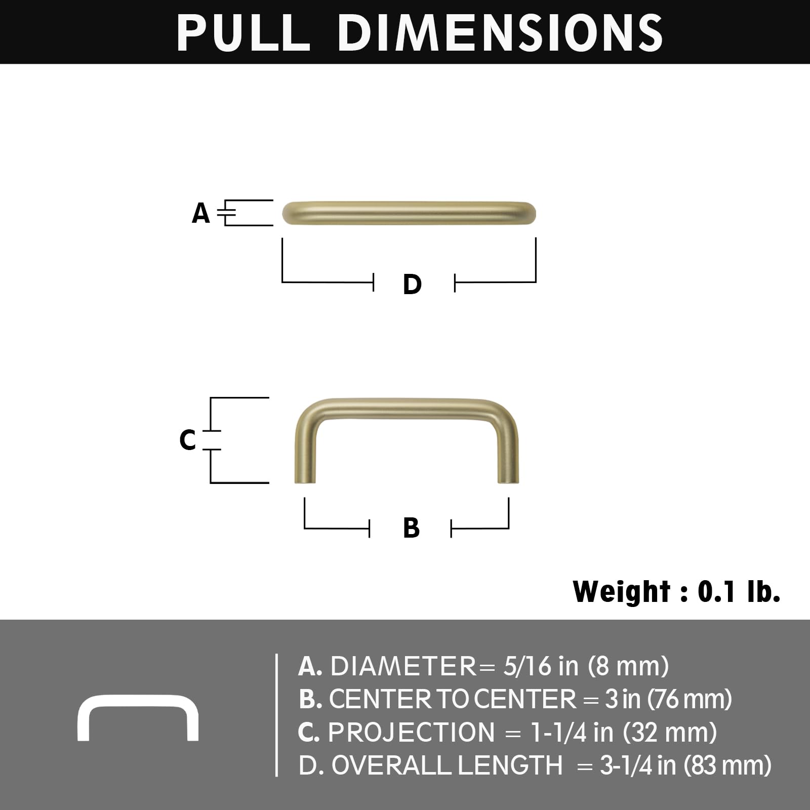 Miaokesen 7385TLS-76 Cabinet-Pulls - View #2