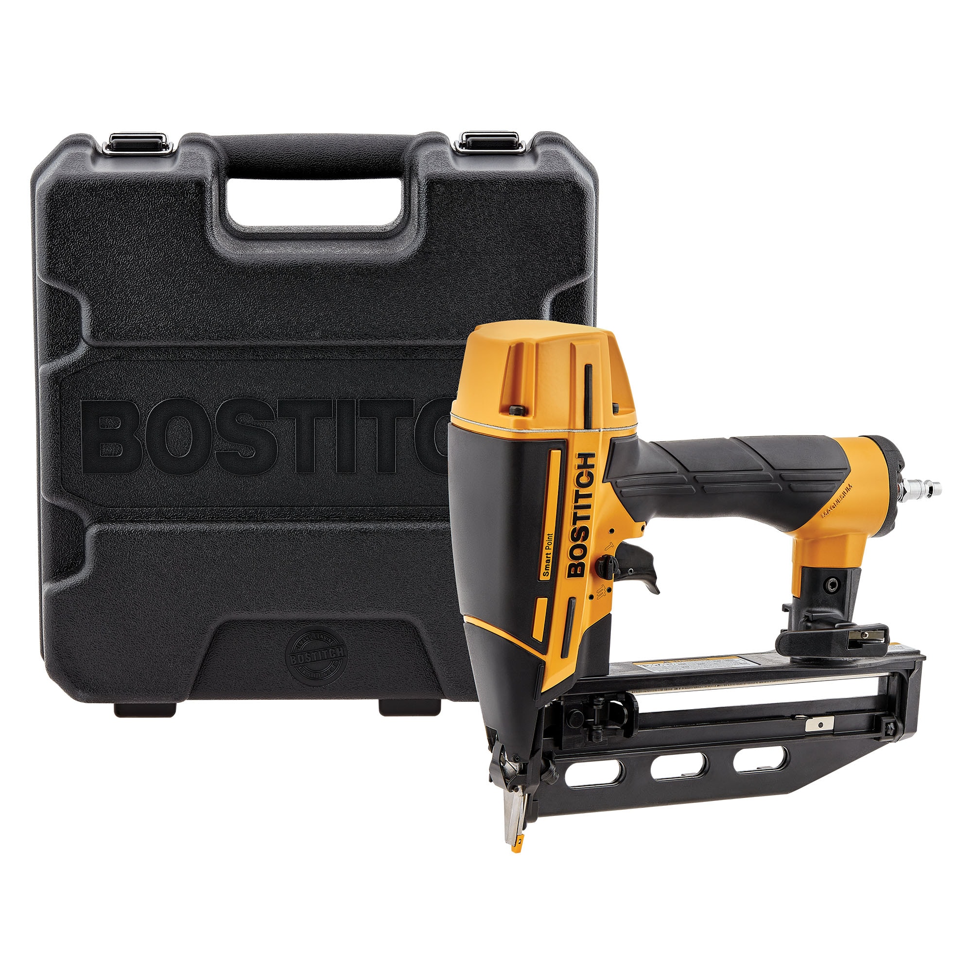 Bostitch Smart Point 2 1 2 in 16 Gauge Pneumatic Straight Finish Nailer in the Finish Nailers department at Lowes