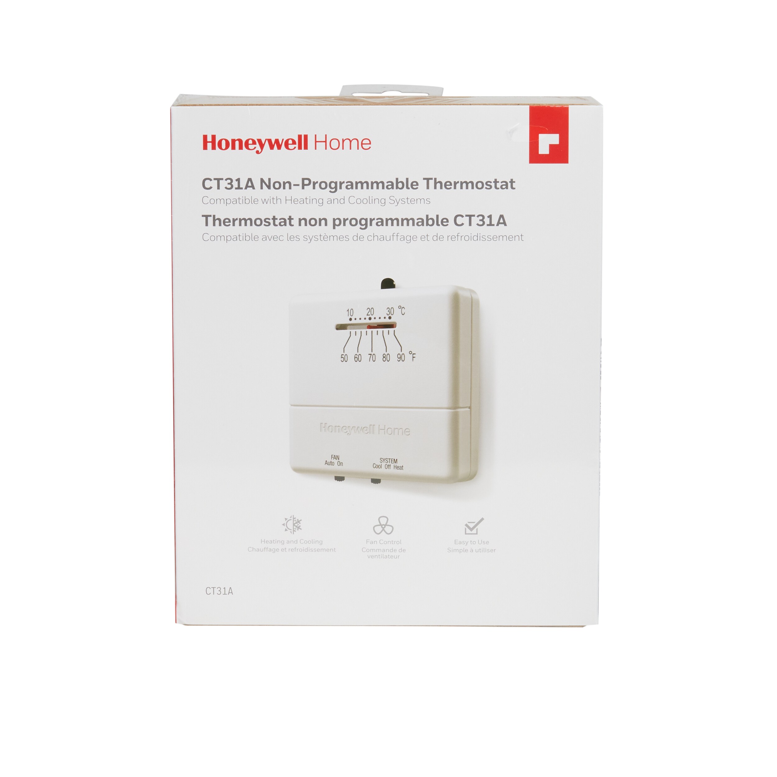 Thermostat Non Programmable à chaud et froid Honeywell CT31A1003 pour 24 volts CT31A 