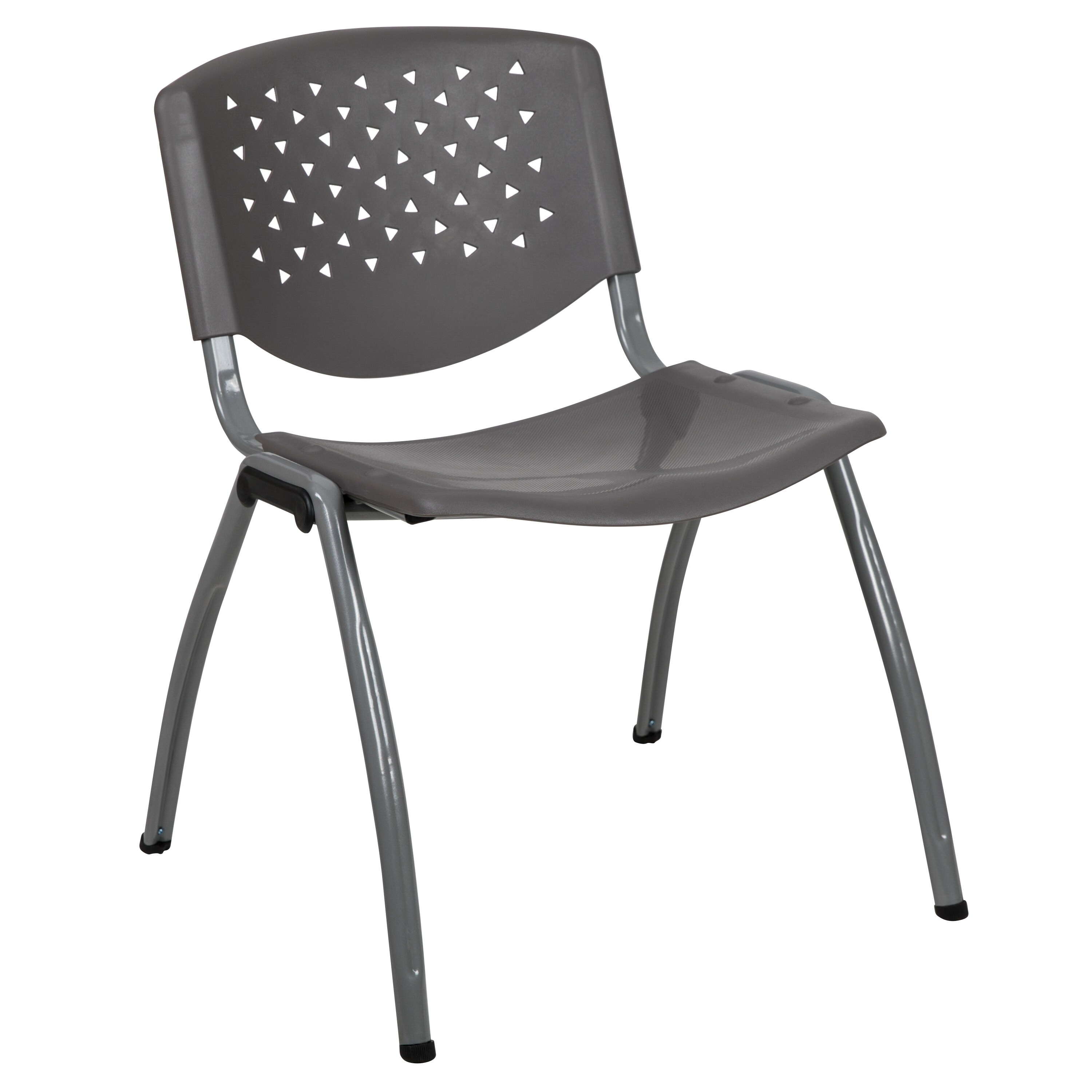 Flash Furniture 889142524182 Hercules Modern Gray Plastic Accent Chair