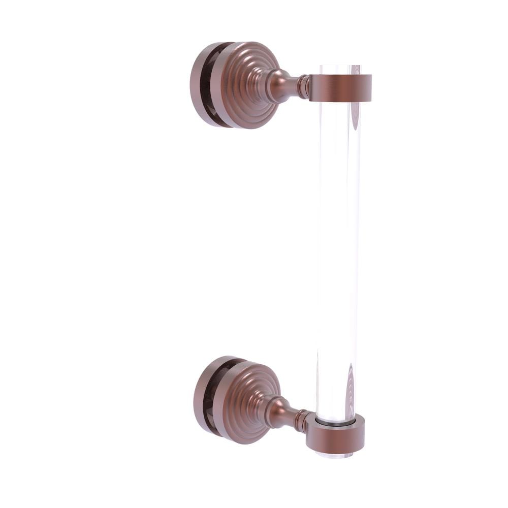 Allied Brass PG-407-8SM-CA Antique copper 8-Inches Hinged shower door Handle