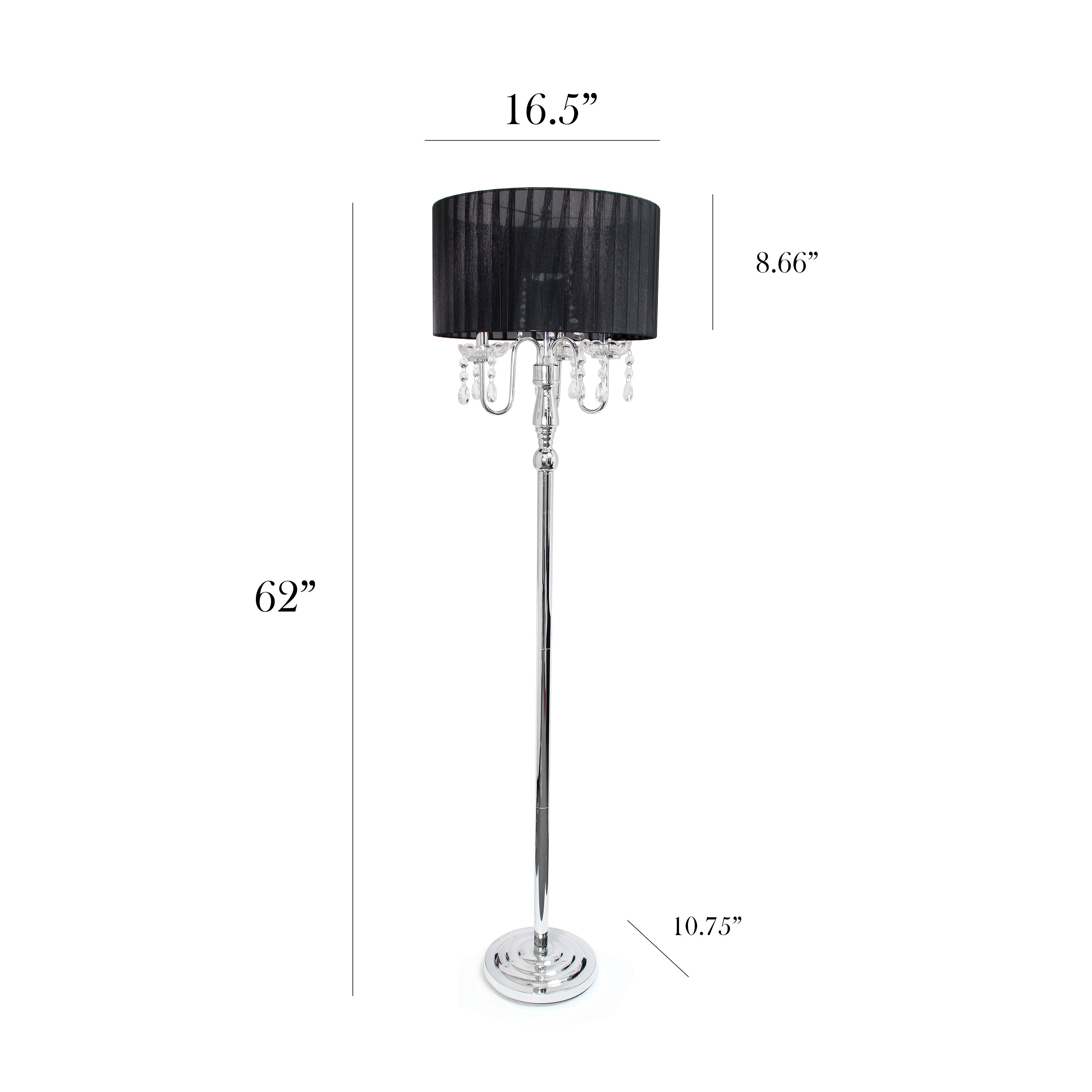 Elegant Designs LF1002-BLK floorlamps - View #4