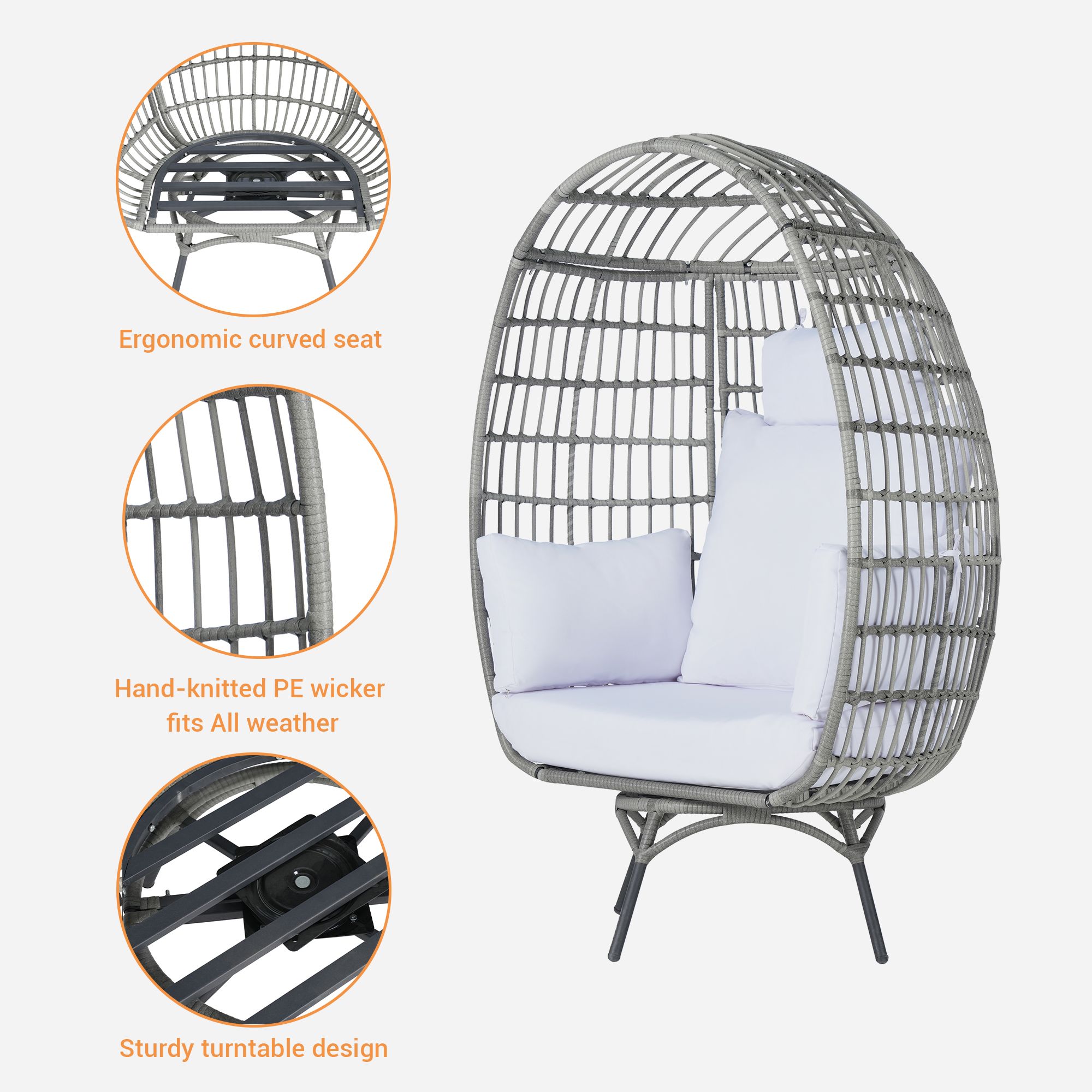 SANSTAR L-RJDC62WT Patio-Chairs - View #4