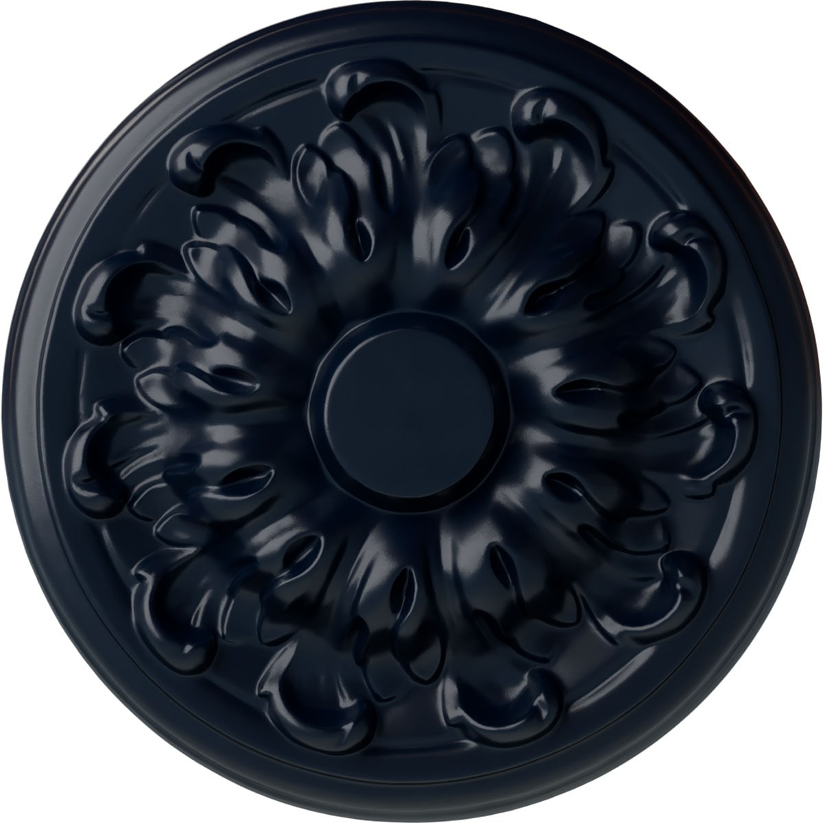 Ekena Millwork CM08MUMDF Millin 7.875-in W x 7.875-in L Painted Midnight Dream Polyurethane Whole Ceiling Medallion