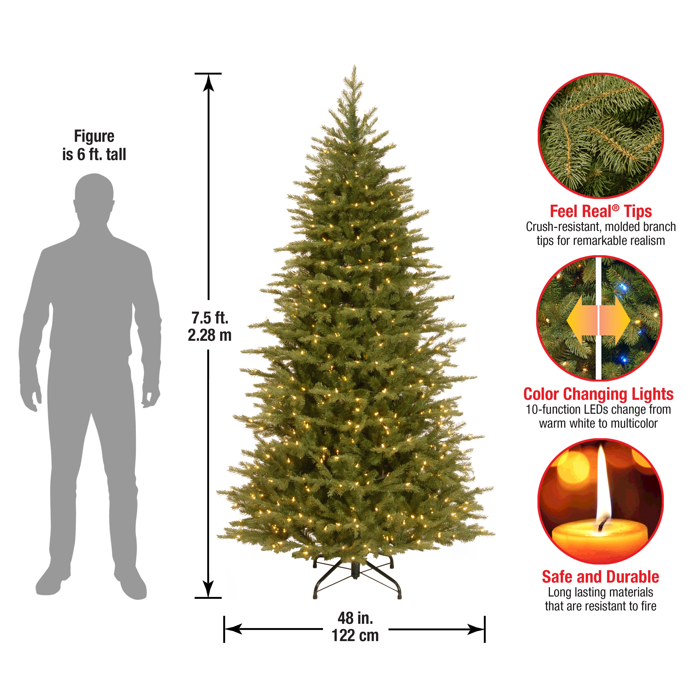 National Tree Company PENS4-337D-75 Artificial-Christmas-Trees - View #6