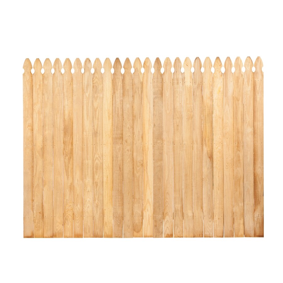 Severe Weather 6-ft X 8-ft Pressure Treated Pine Gothic Privacy Spaced ...