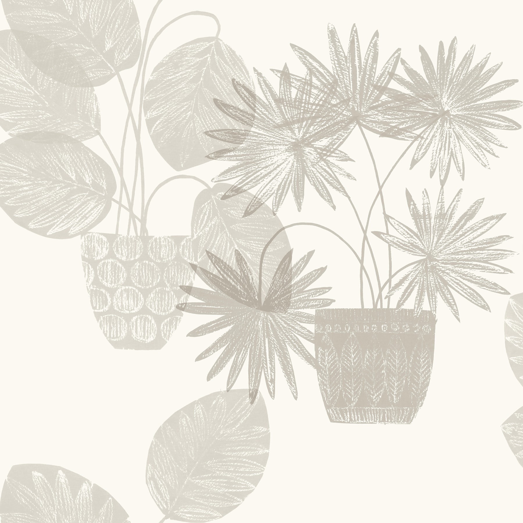 A-Street Prints 4014-87555 Seychelles 60.8-Sq. Feet Grey Non-woven Ivy/Vines Unpasted Wallpaper