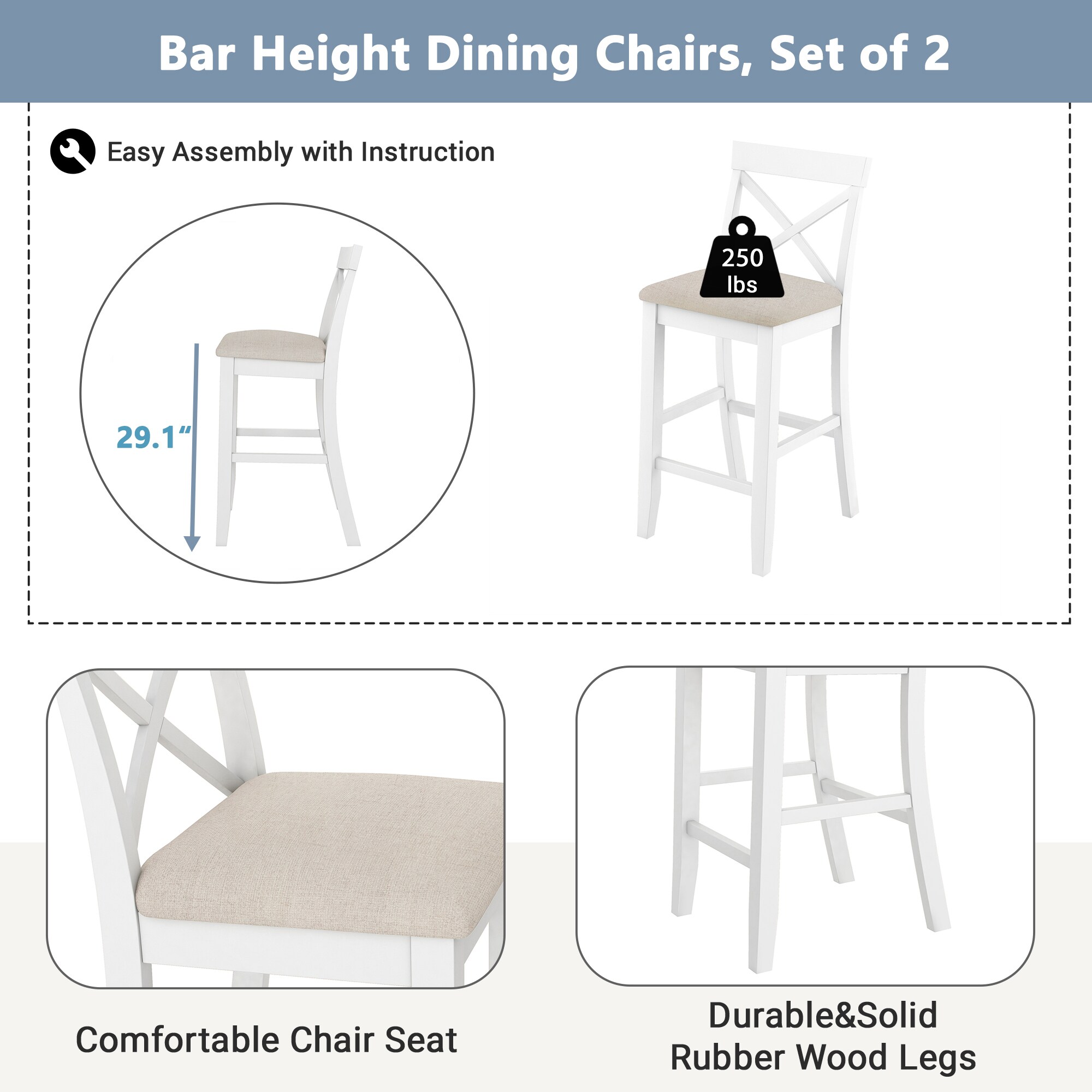 SINOFURN SYA010548WT Dining-Sets - View #16