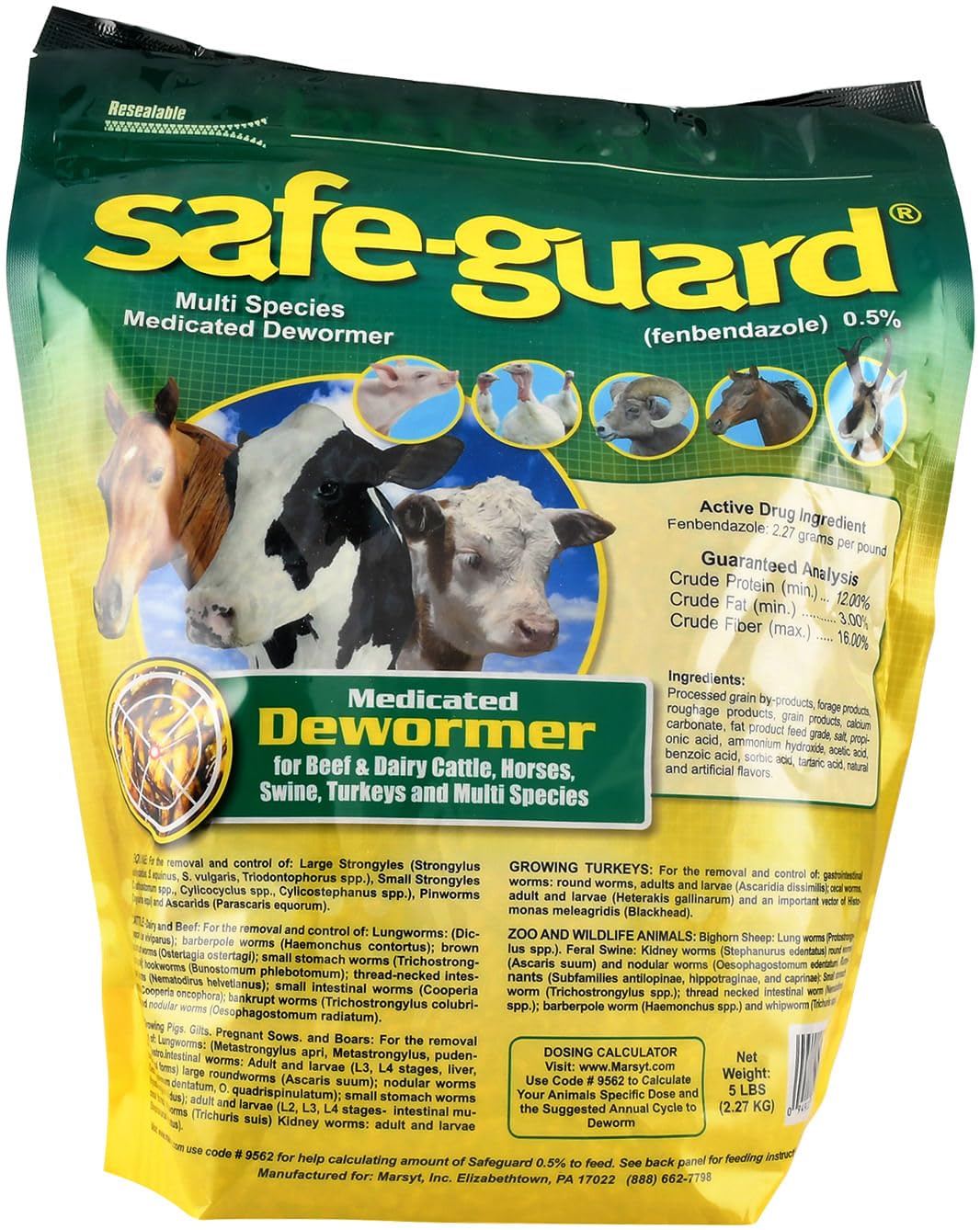 Anvil International Animal Health International Multi-Species Dewormer 5 lb