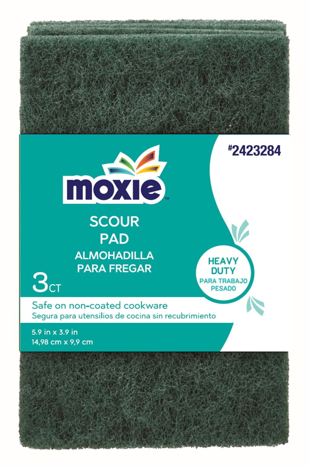 MOXIE Heavy Duty Cellulose Scouring Pad (3-Pack) in the Sponges