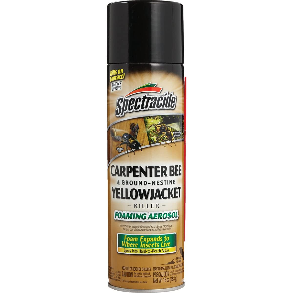 Spectracide -  Carpeter Bee ad Yellowjacket Killer - 16 oz Foamig Aerosol - Pack of 12