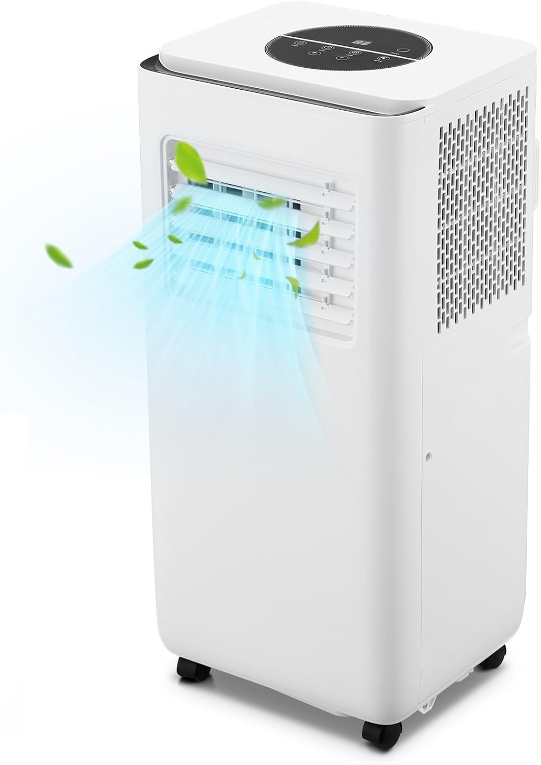 Garvee Portable Air Conditioner 10000 BTU Quiet Energy Efficient Black Top AC Unit Cools Up to 450 Sq.Ft 3 In 1 Functionality with Fan and Dehumidifier Easy Installation and Remote Control for Home