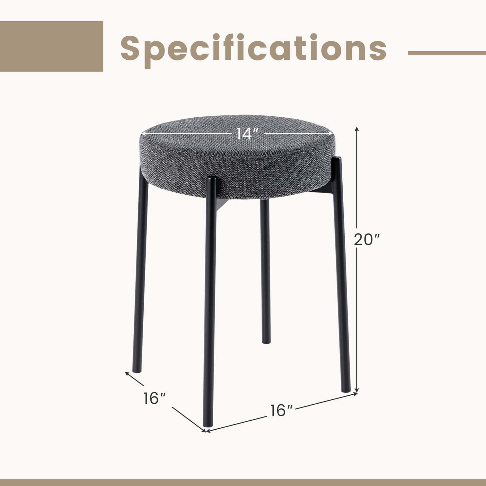 Costway HCST00921 stools - View #2